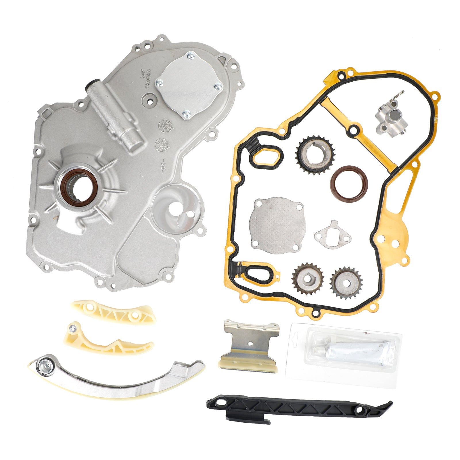 Timing Chain Kit Oil Pump Selenoid Actuator Gear Cover Kit for GM 2.0L 2.4L