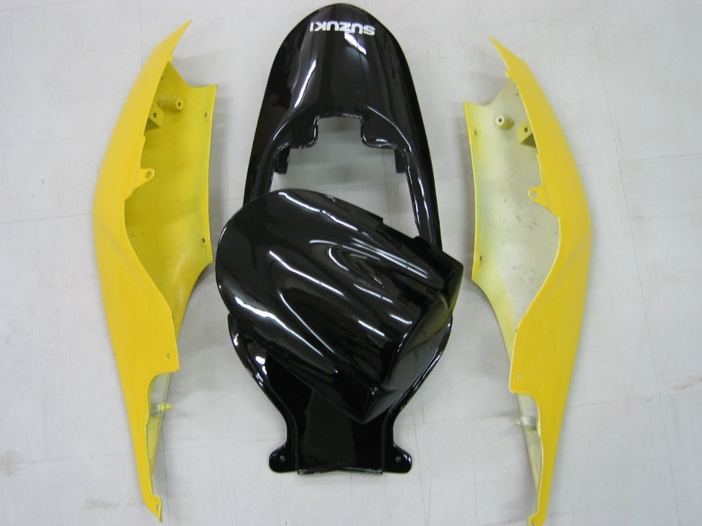 2006-2007 Suzuki GSXR 600 750 Black & Yellow GSXR Racing Fairings Generic