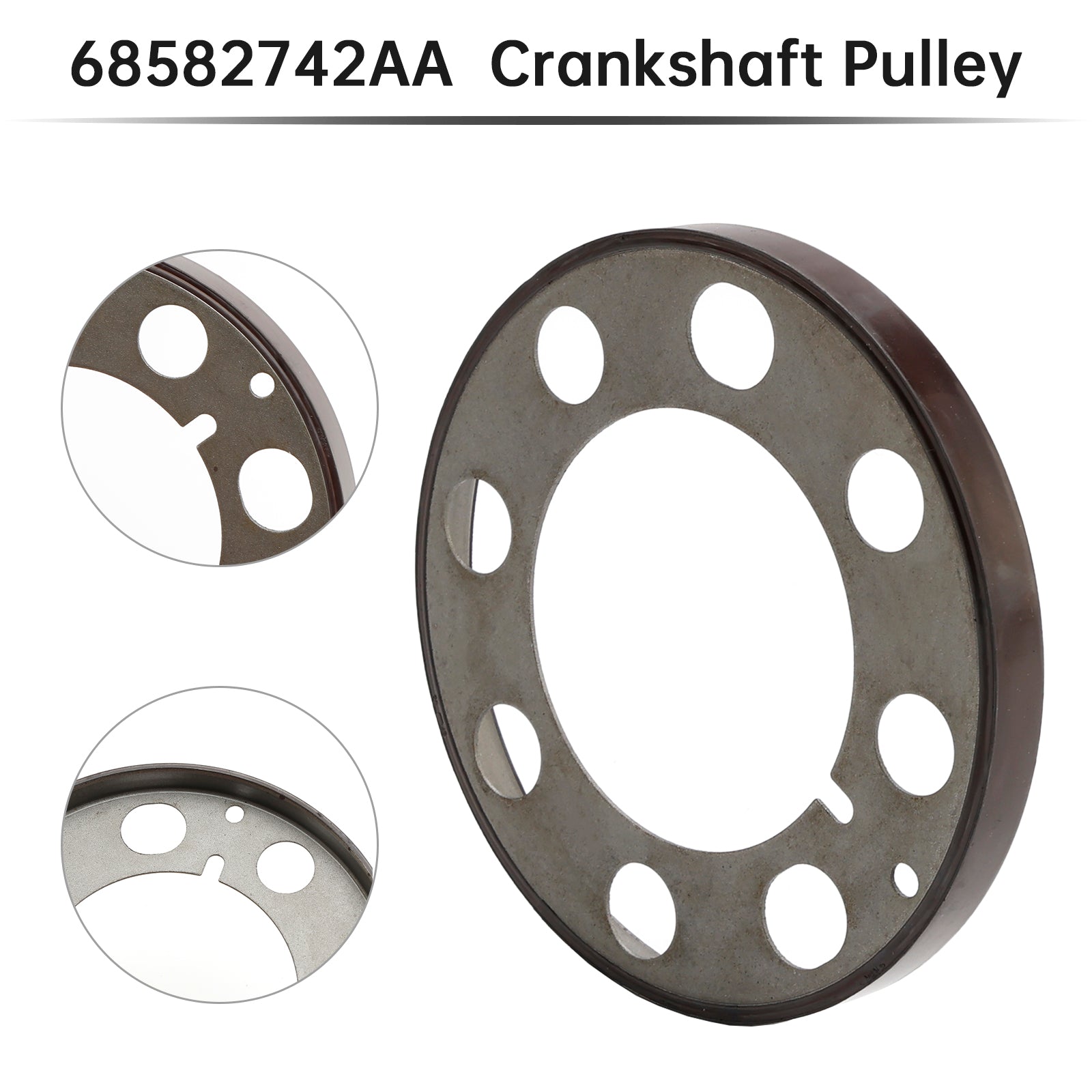 Sprocket Crankshaft Pulley 68582742AA for Jeep Grand Cherokee 3.0 2014-2023