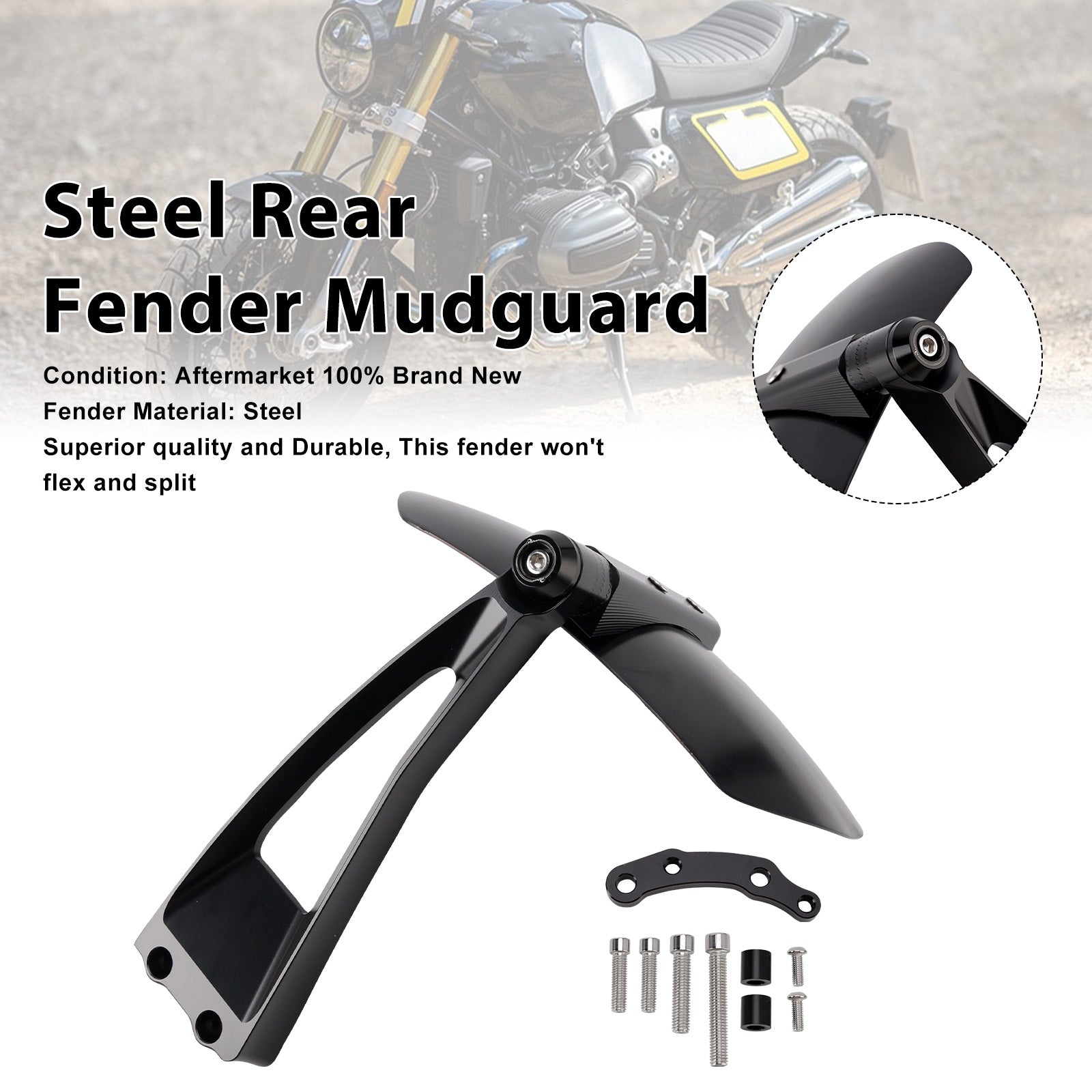 2025-2026 For BMW R12 GS Steel Rear Fender Mudguard