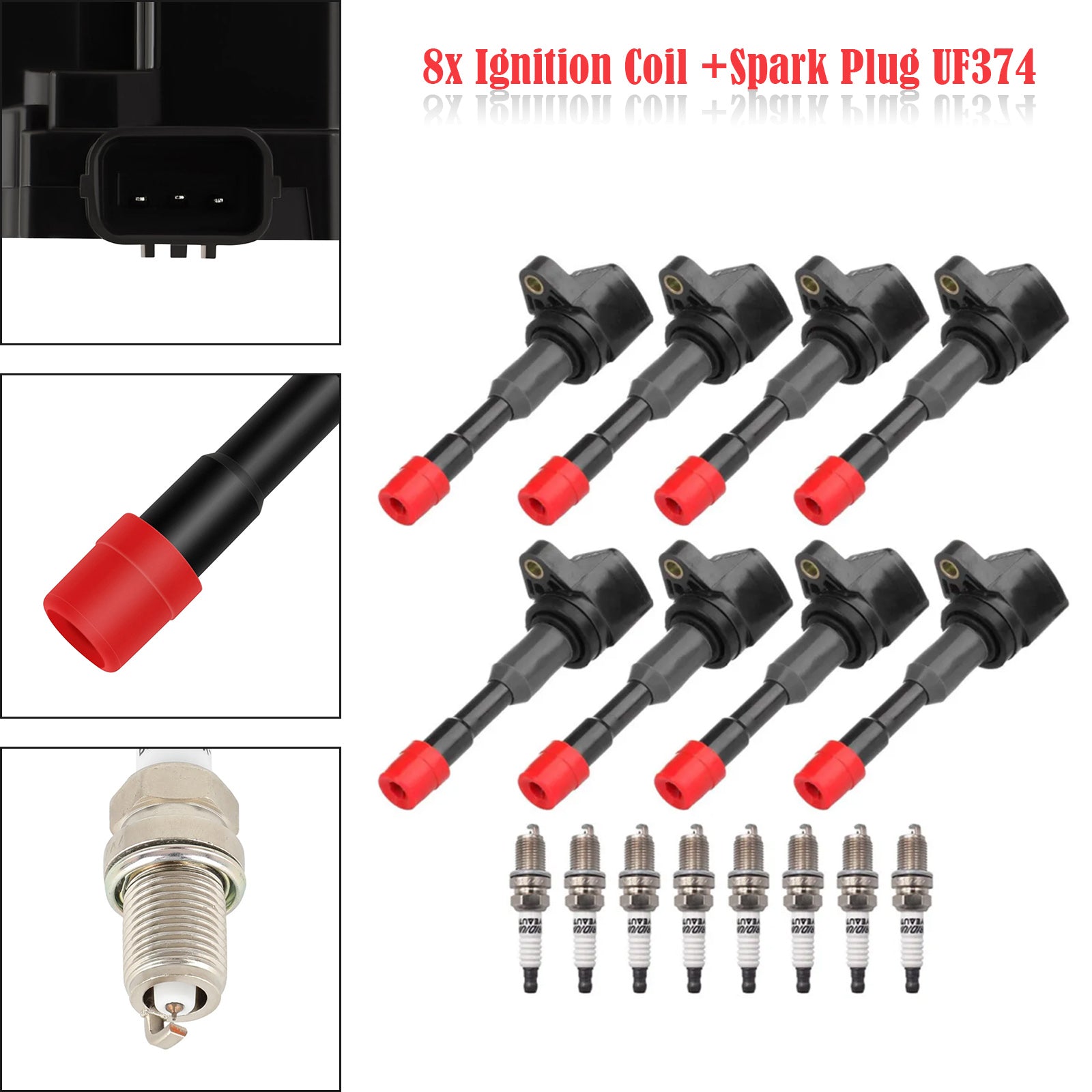 2006-2010 Honda Civic 1.3L L4 Ignition Coil +Spark Plug UF374 1788372