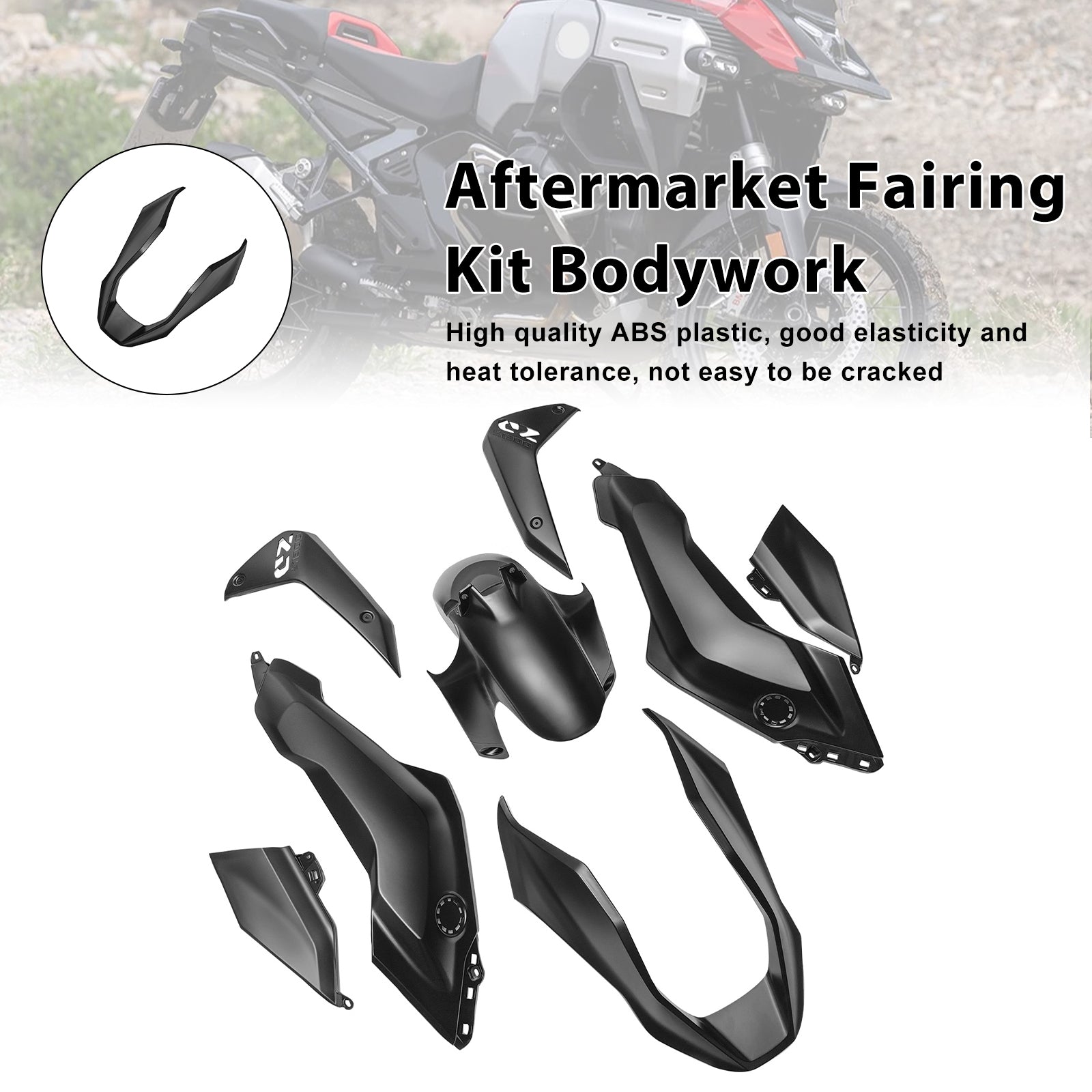 Vstrekovanie ABS Plastic Bodywork Sit pre BMW R1300GS 2024-2025 05#