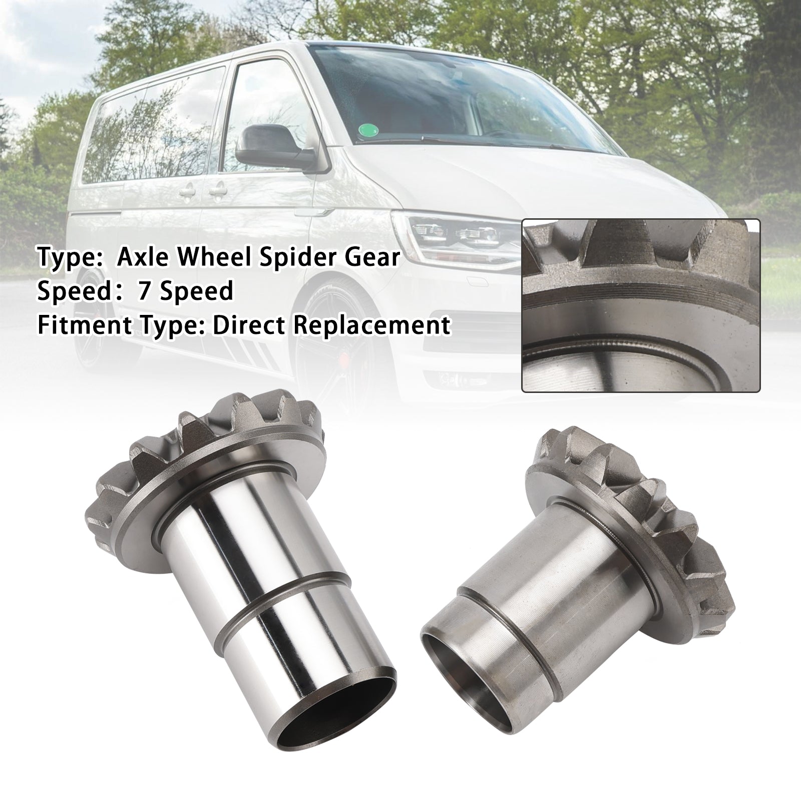 2011-2018 VW Tiguan 5N Pair 0BT 0BH DQ500 DQ381 FWD 7 Speed Axle Wheel Spider Gear U2GBK102