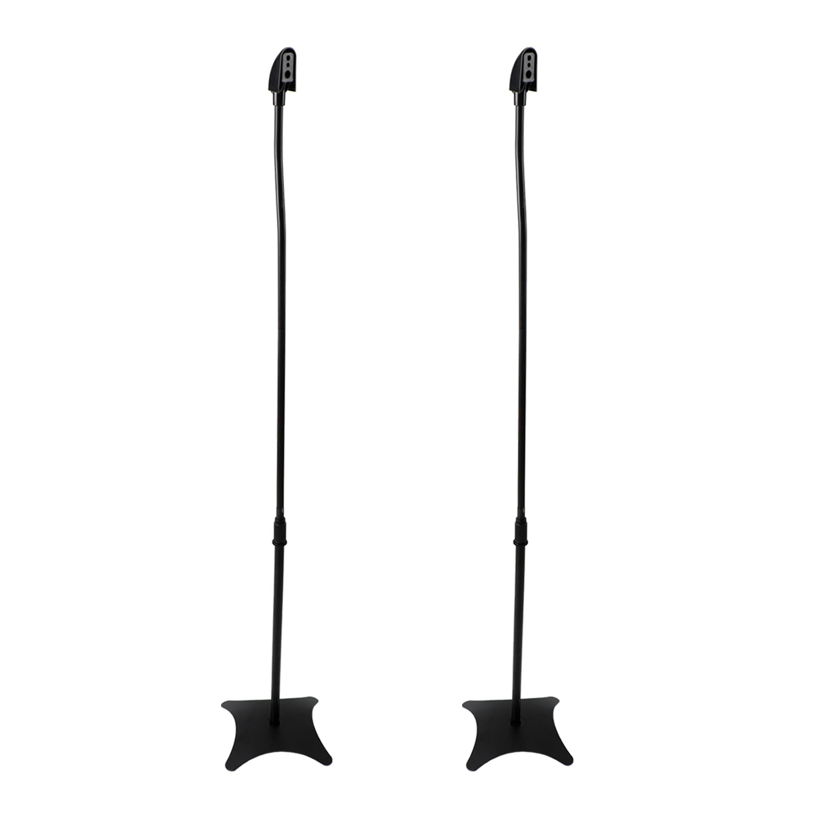 Universal Surround Sound Adjustable Height Speaker Stands Set Of 2 Speaker