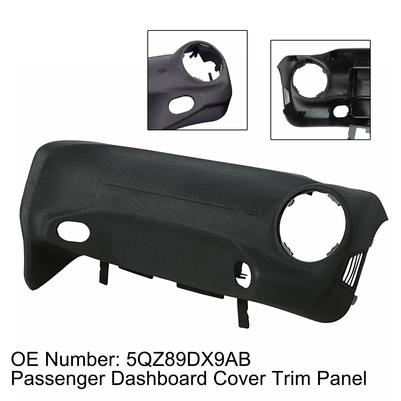Passasjerdashborddekselpanel 5QZ89DX9AB for Jeep Wrangler JK 2015-2018