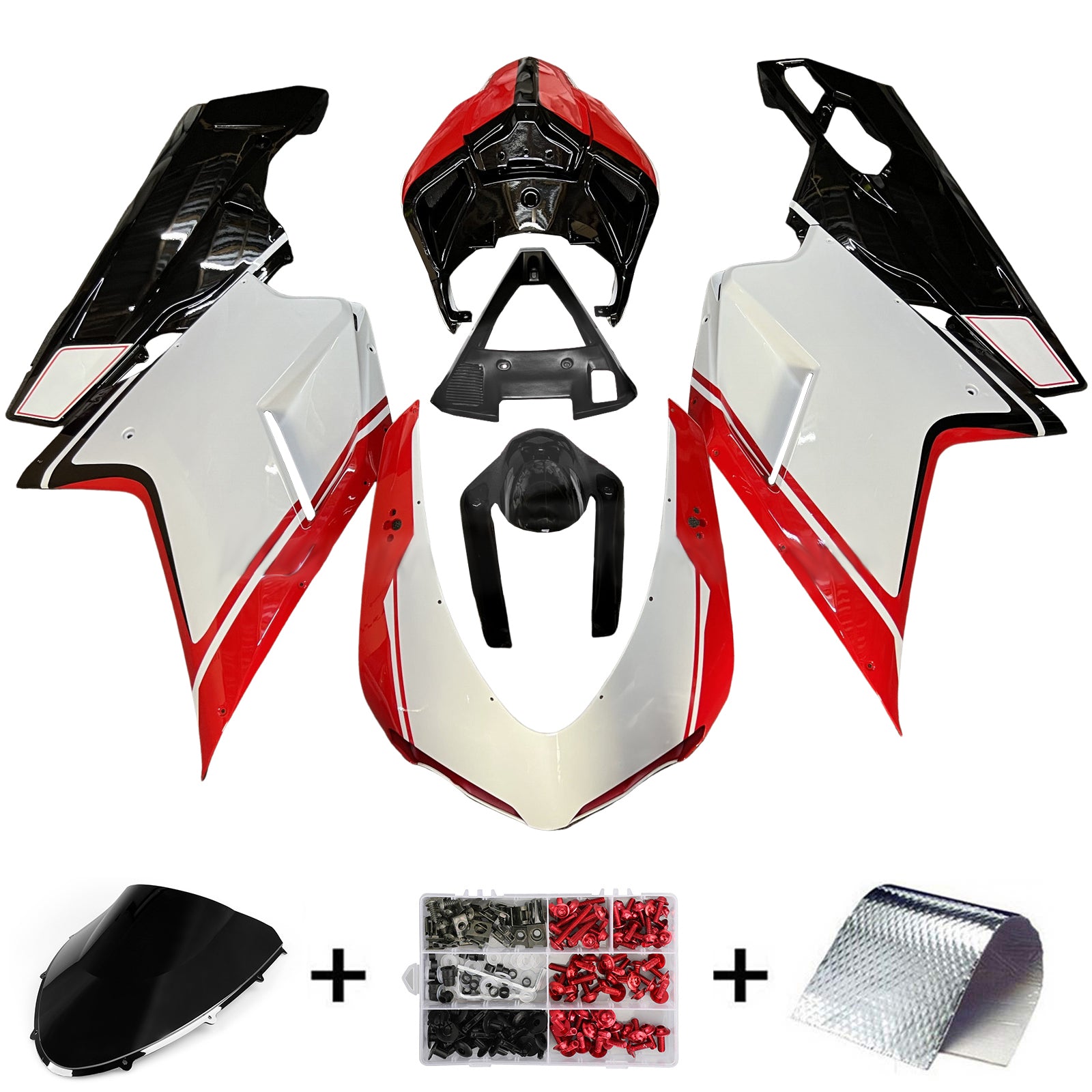 2007-2011 Ducati 1098 1198 848 Fairing Kit Bodywork ABS