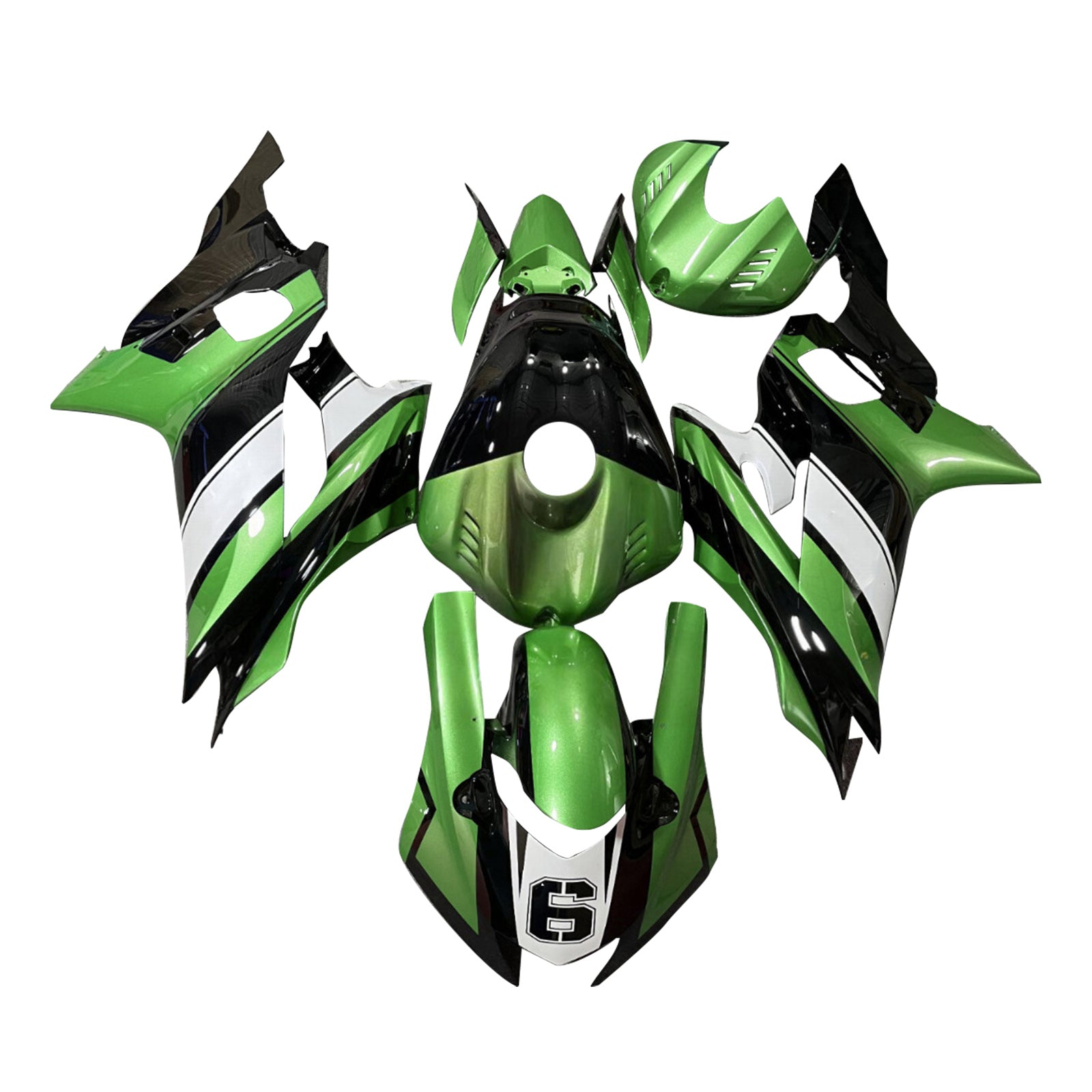 Injectiekuipset carrosserie kunststof ABS geschikt voor Yamaha YZF-R6 2017-2023