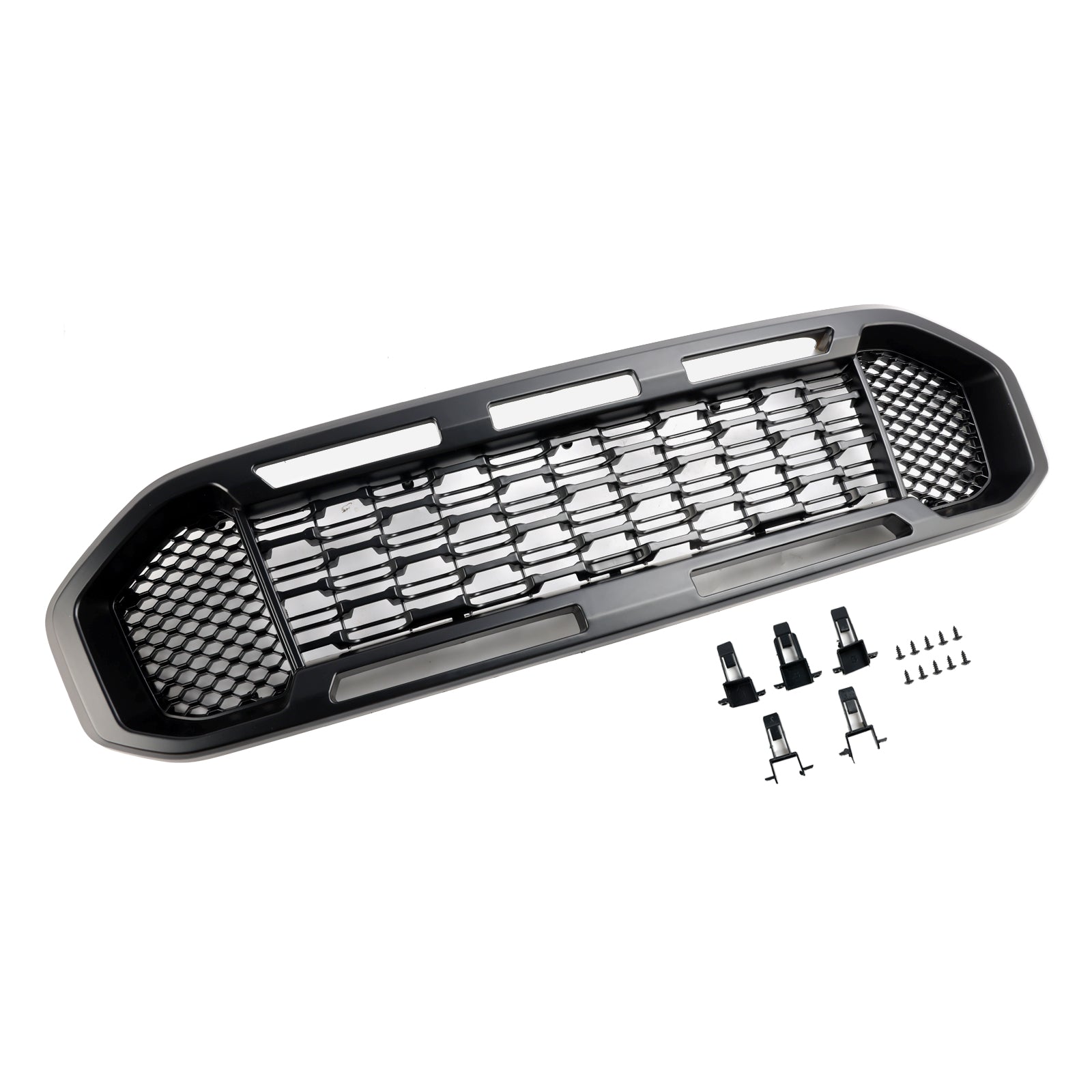 2019-2023 Ford Ranger T8 Black Front Bumper Grill Grille