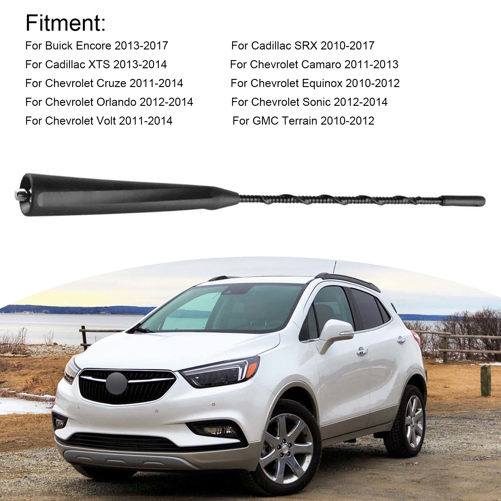 Radio Antenna Mast 22783398 For Buick For Cadillac For Chevrolet