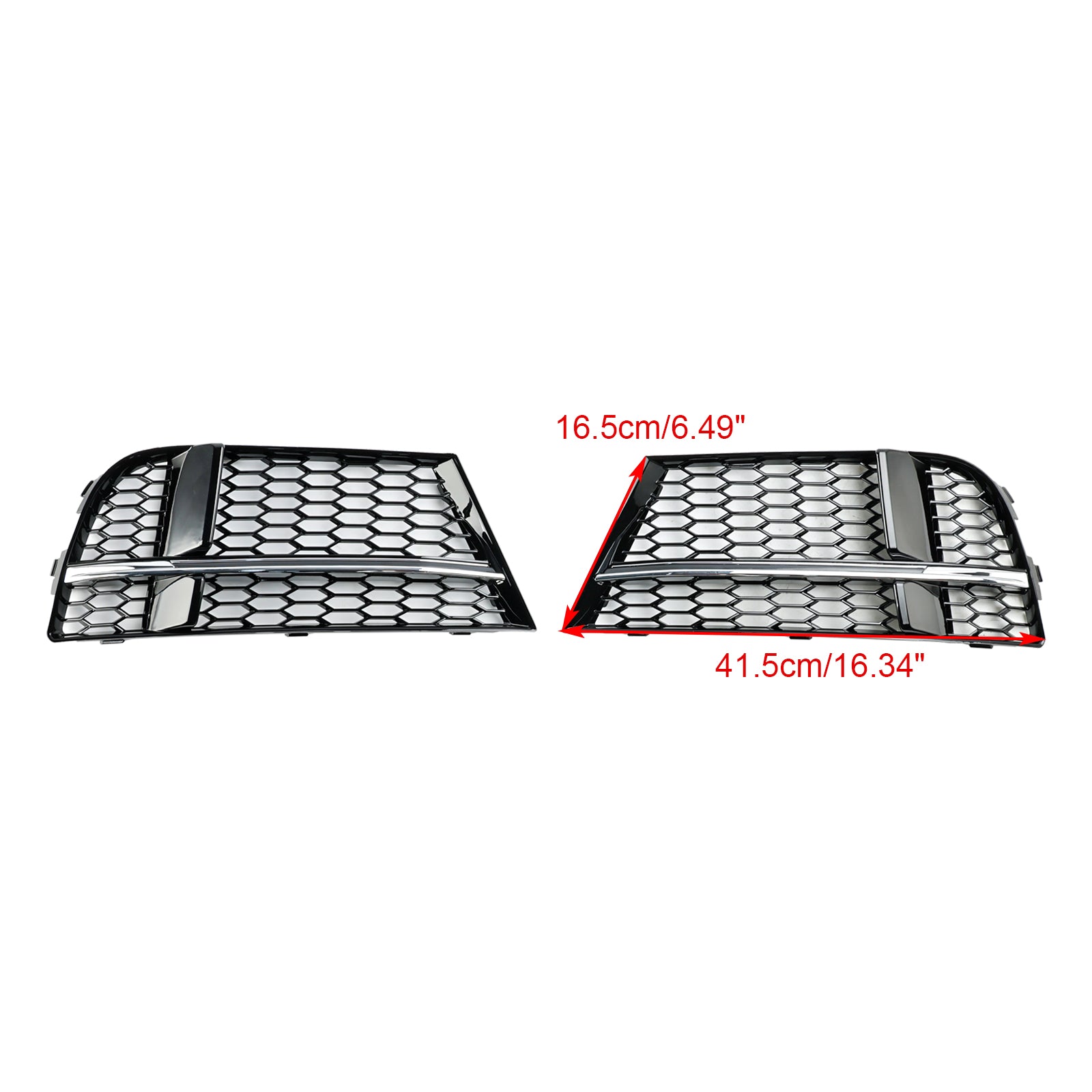 Mistlamp Cover Bezel Grill Grille Fit AUDI A3 S-LINE 2017-2019 8 V