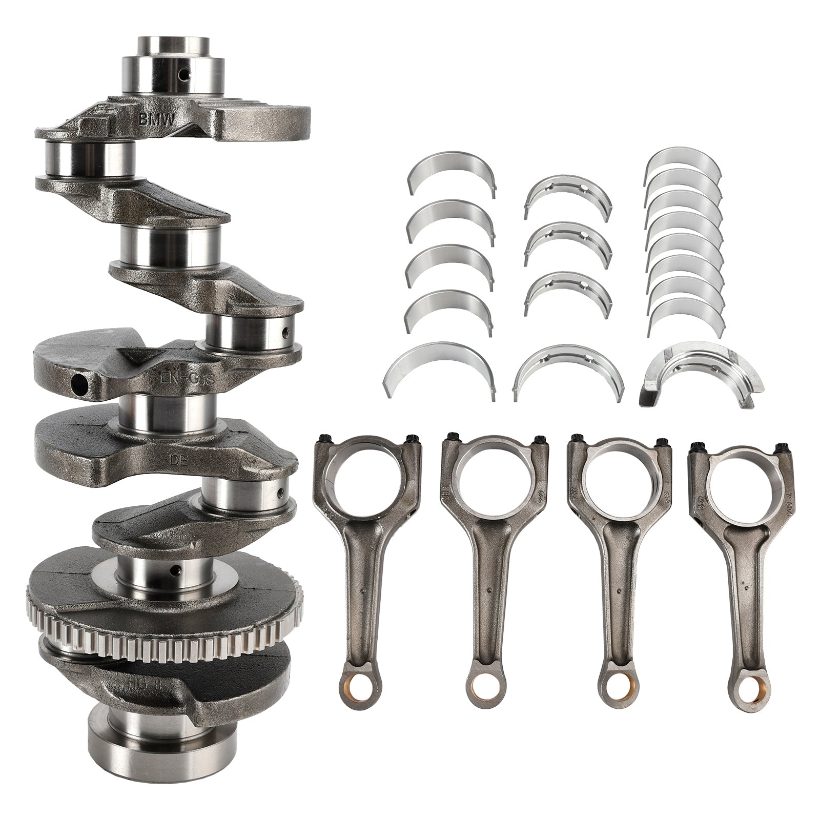 Cigüeñal principal del motor BMW 2.0L N42B20A N43B20A N46B20 & Cojinetes de biela