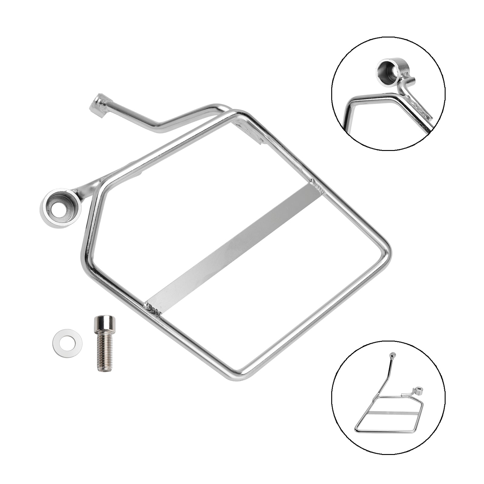 2018-2024 Honda Monkey 125 Saddlebag Support Mounting Bracket Left Chrome