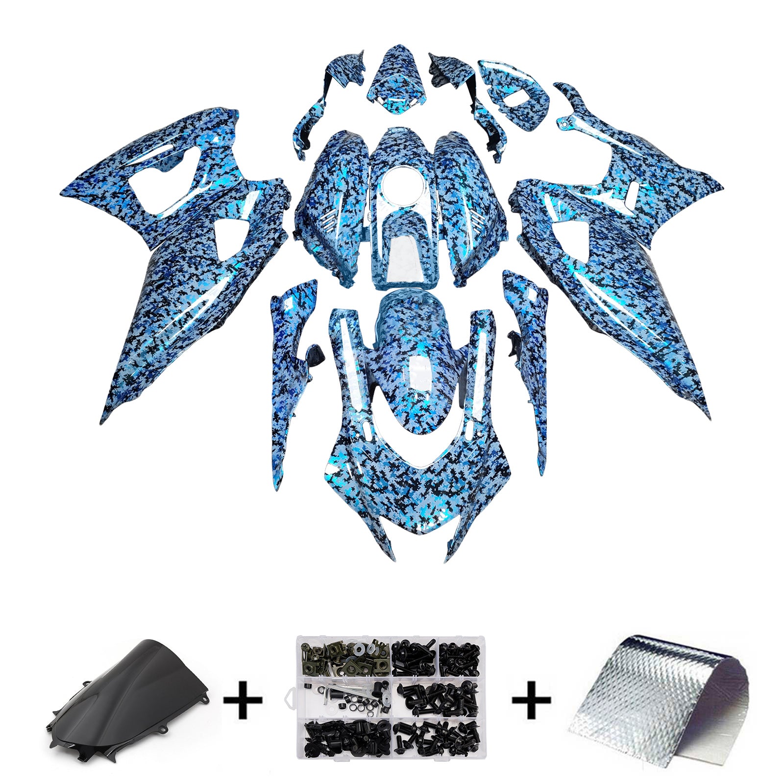 Injectiekuipset carrosserie kunststof ABS geschikt voor Yamaha YZF-R7 2021-2025