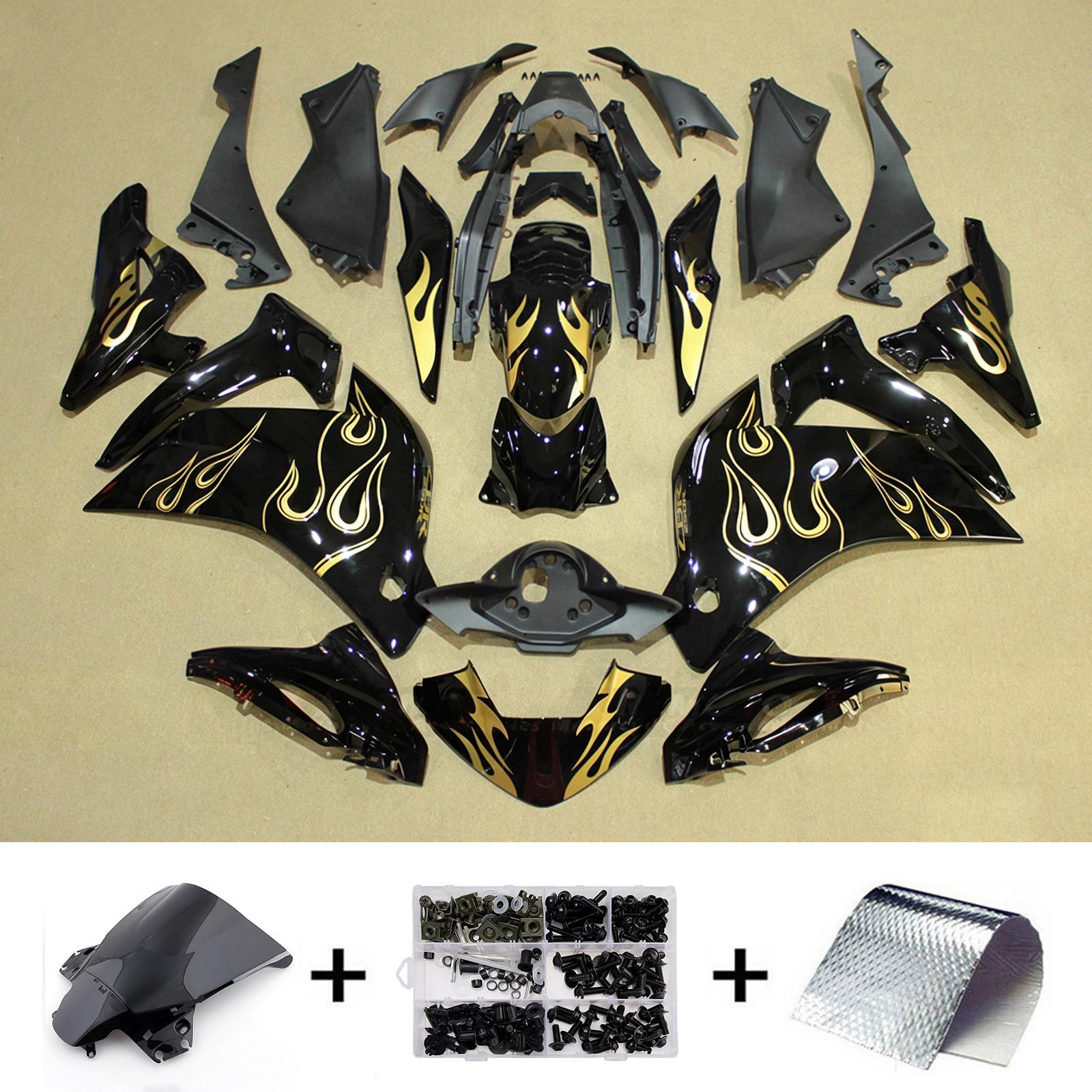 Injection Fairing Kit Bodywork Plastic ABS For Honda CBR250R 2011-2015