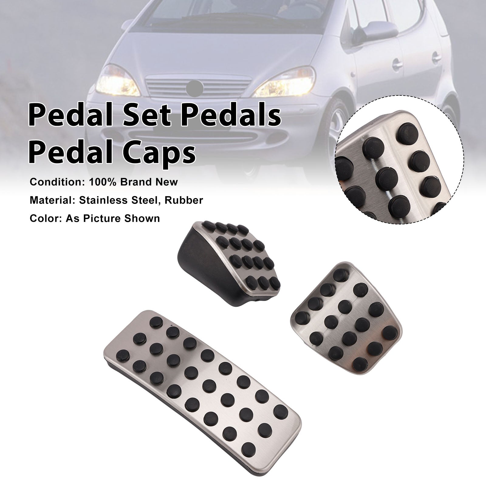 Pedal Set Pedals Pedal Caps For Mercedes Benz A-Class W168 B-Class W245