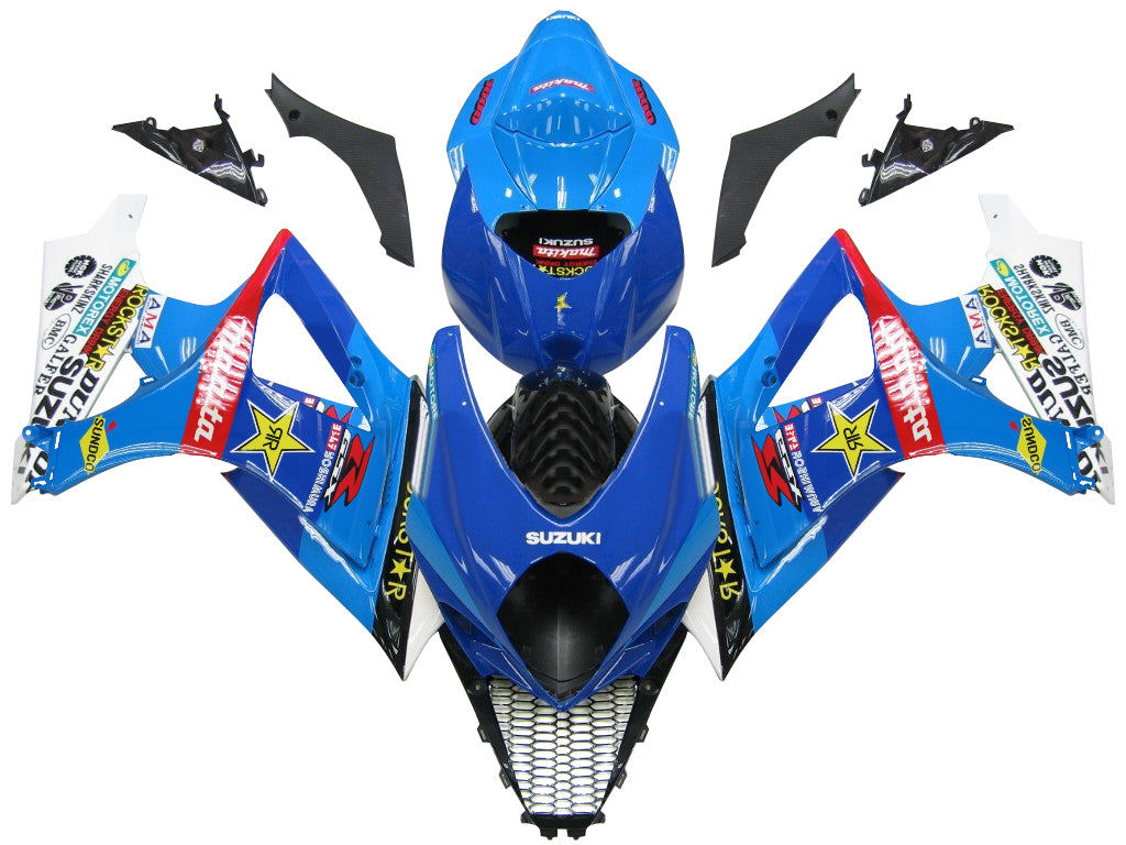 2007-2008 Suzuki GSXR 1000 Bleu Rockstar Racing Carénages Générique