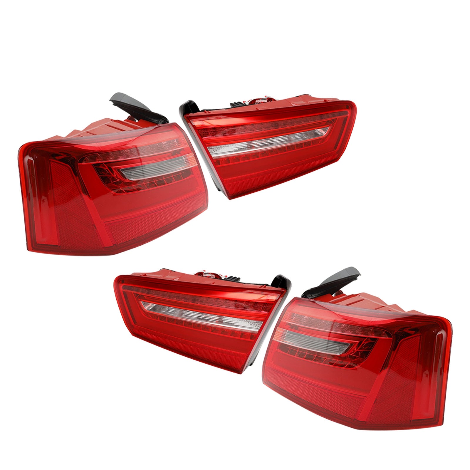 2012-2015  A6 C7 Car 4pcs Inner Outer LED Taillight Brake Light 4GD945093 4GD945094 Generic