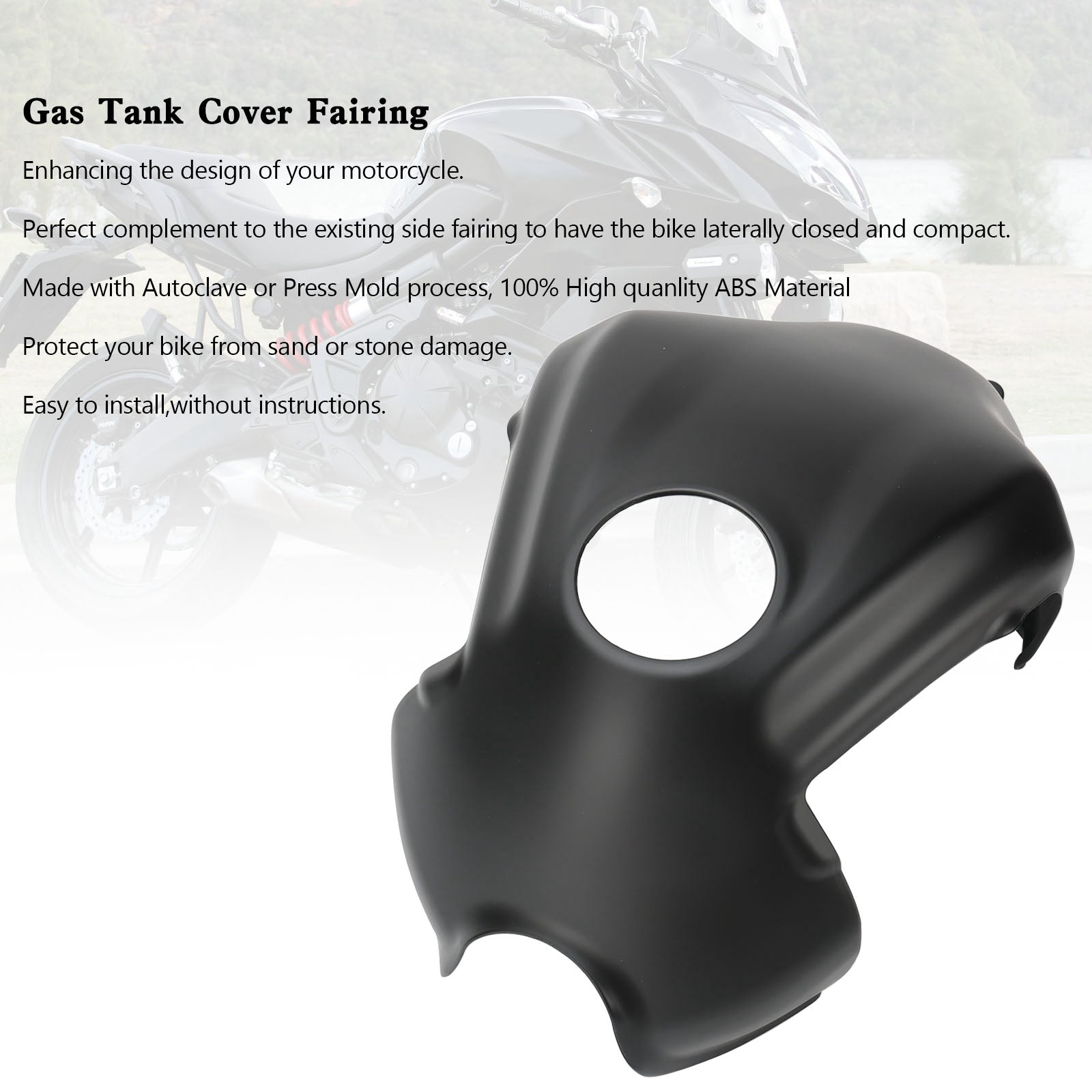 Gas Tank Cover Guard Fairing Protector For Kawasaki Versys 650 2015-2021