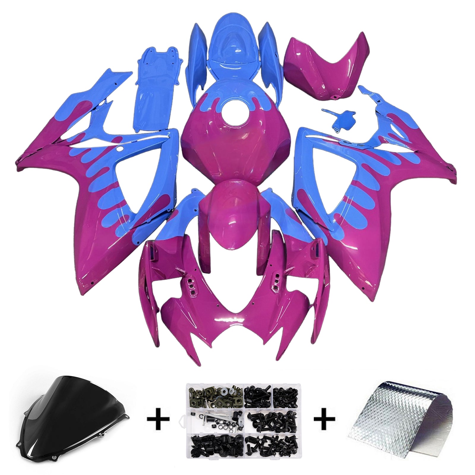 Kit de carénage injection Bodywork Abs en plastique pour Suzuki GSXR 600/750 2006-2007 K6