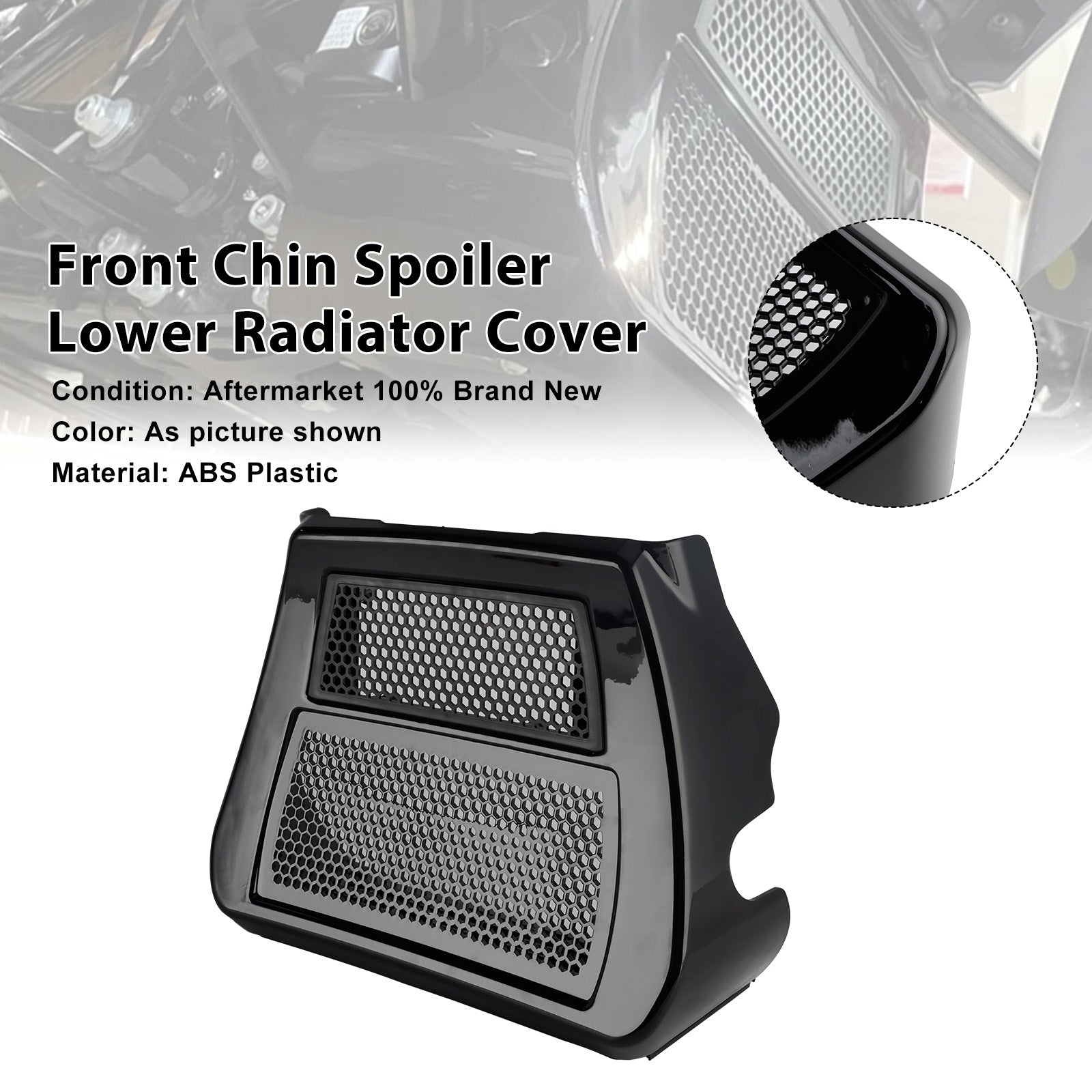 Lower Chin Spoilers Radiator Guard Cover For CVO Street Glide FLHXSE 2023-2025