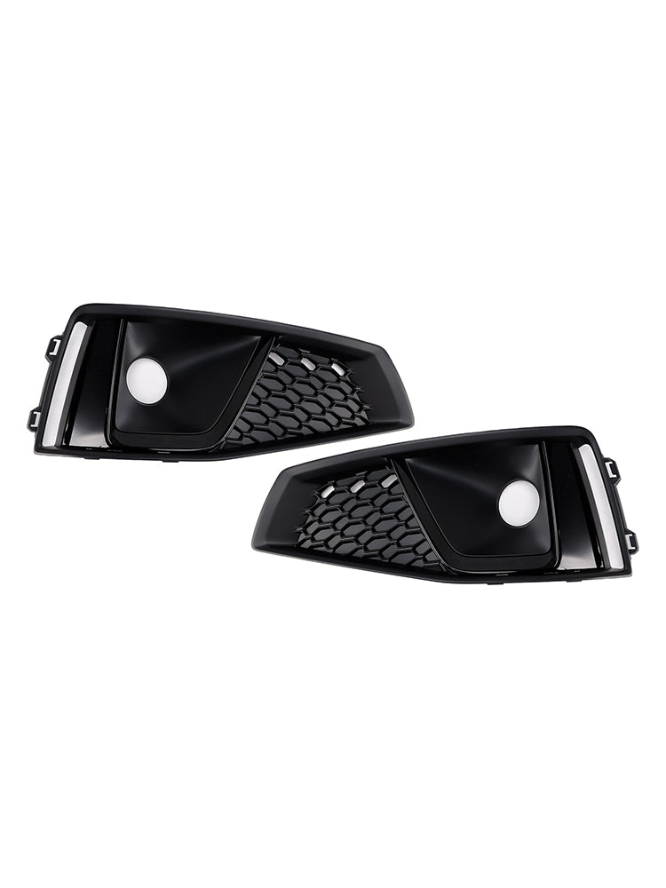 2018-2020 Audi A4 B9 S4 S4 Black Fog Fog Light Grille Trim Cover