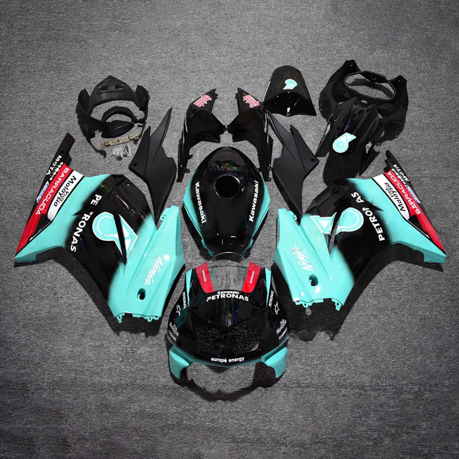 Injection Fairing Kit Bodywork Plastic ABS fit For Kawasaki EX250 Ninja250R 2008-2012