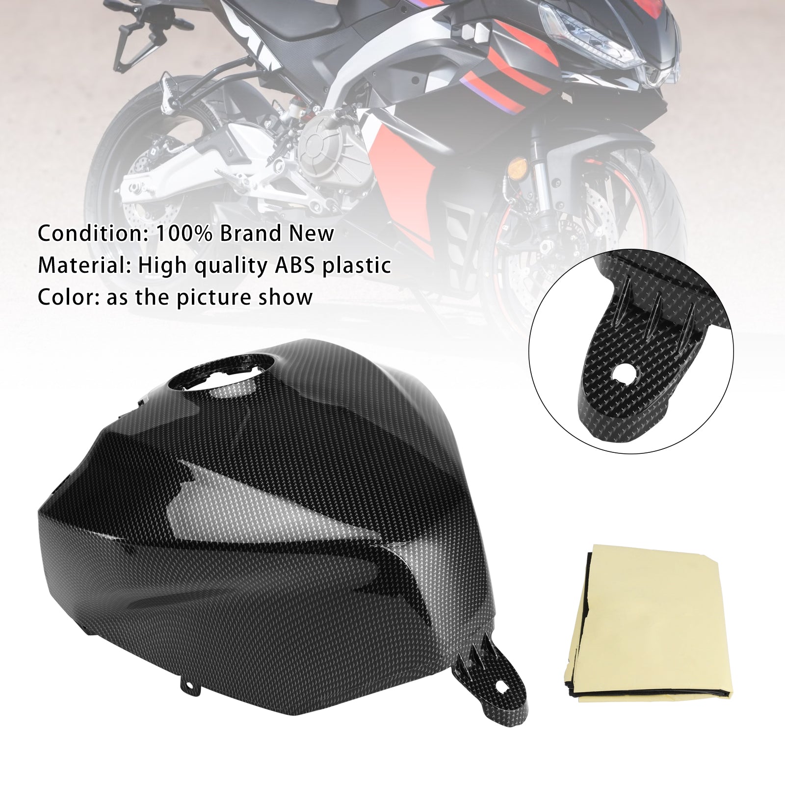 2024-2025 Aprilia RS457 RS 457 cubierta de tanque de gasolina embellecedor carenado