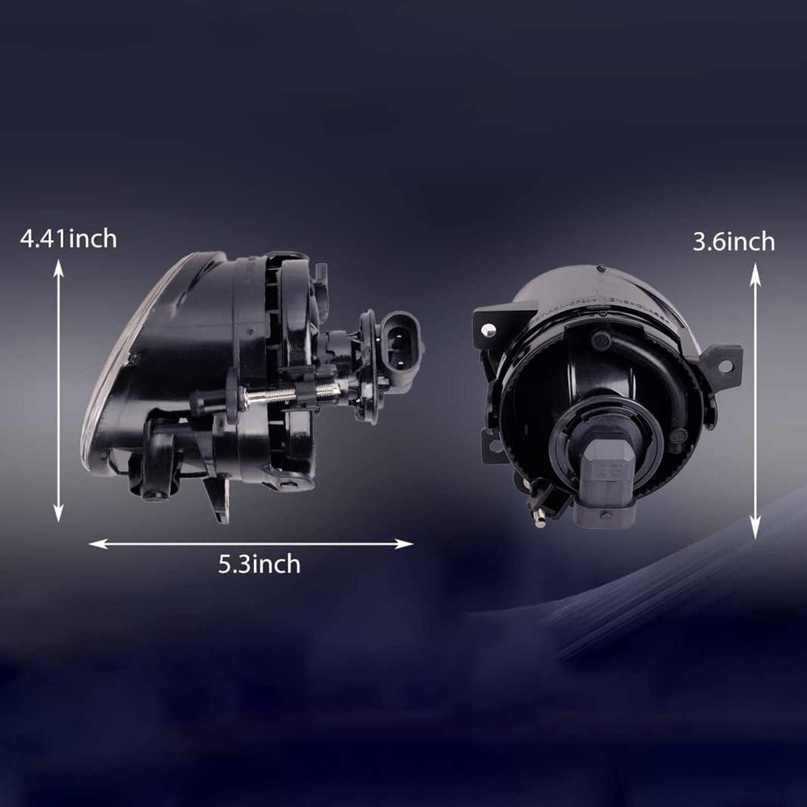 Pair Front Fog Light Lamps For Volkswagen GOLF MK5 GTI Version 2004-2009