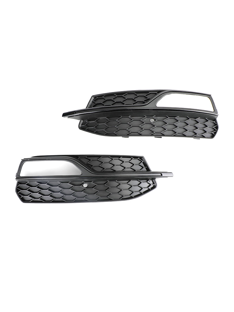 Lower Bumper Fog Light Cover Grill Grille Fit AUDI A3 S3 S-Line 2013-2016