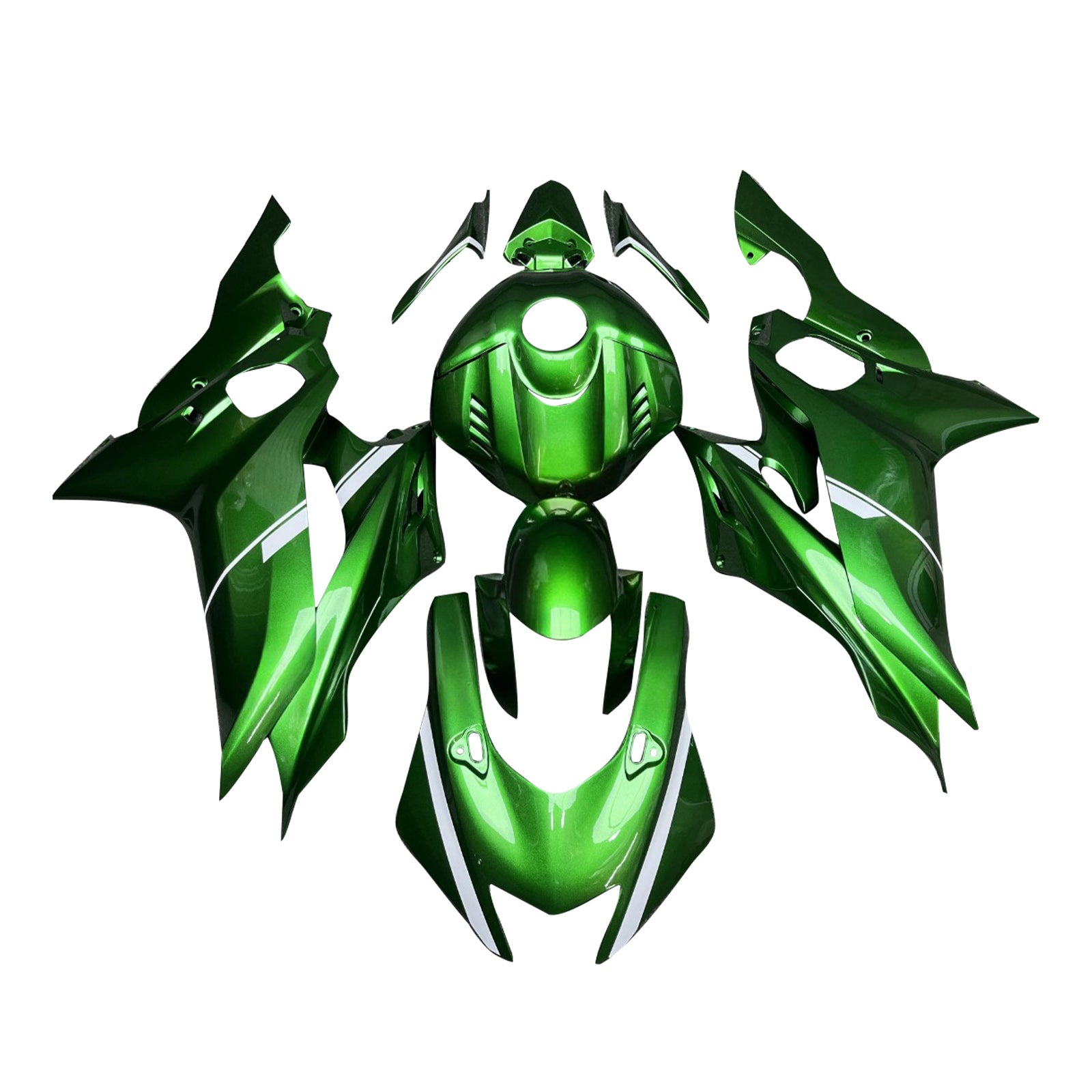 Kit de carenado de inyección, carrocería de plástico ABS apto para Yamaha YZF-R6 2017-2023