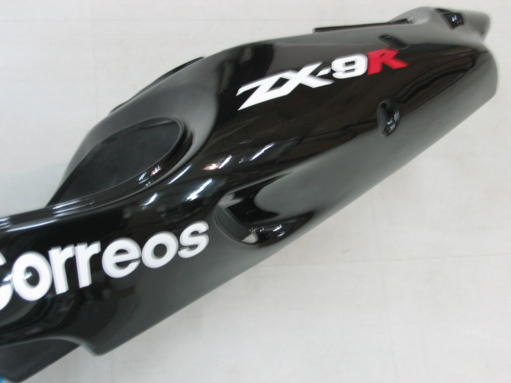 2000-2001 Kawasaki ZX 9R Fairings Black White West ZX9R Racing Generic