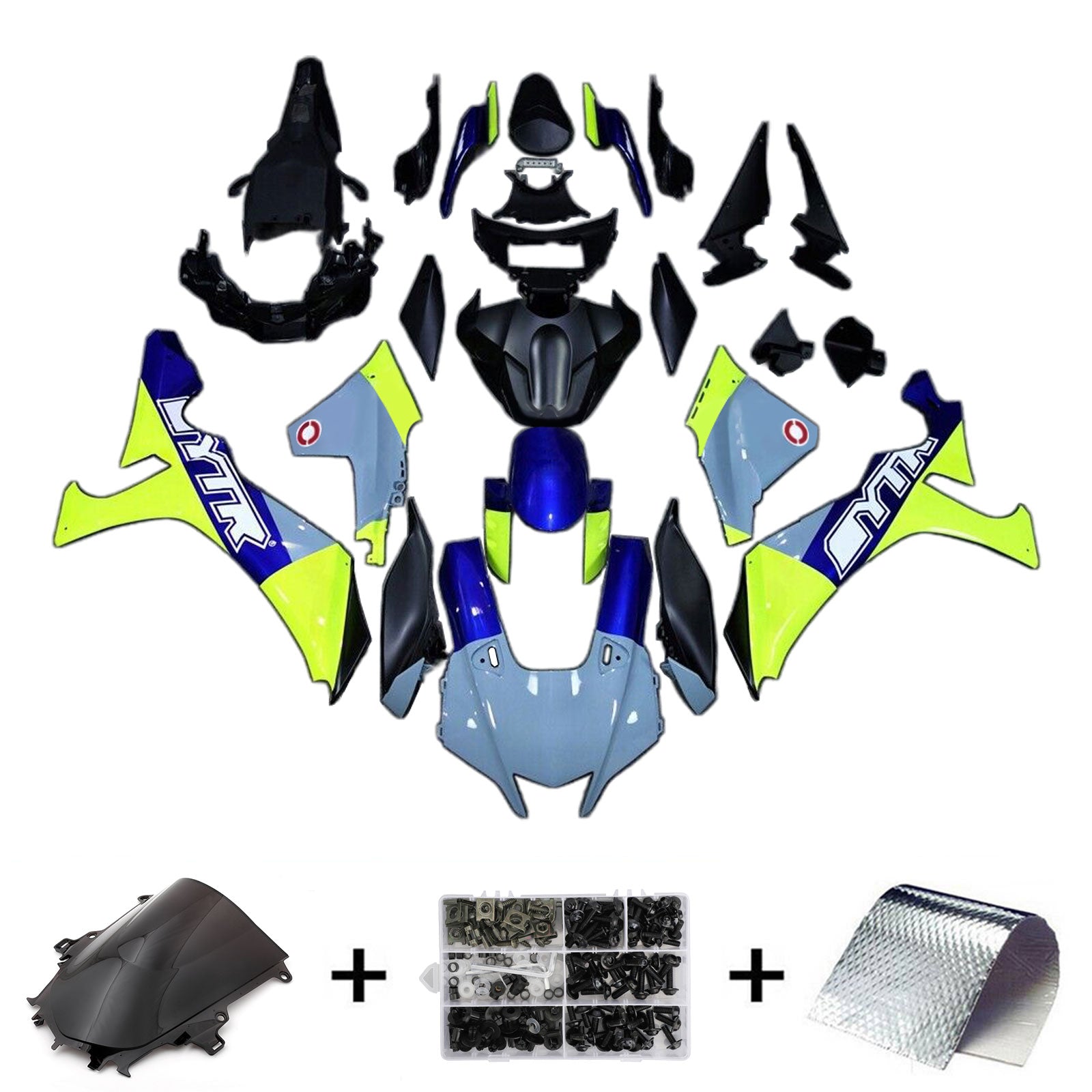 Kit de carénage d'injection Yamaha YZF-R1 2020-2024, carrosserie en plastique ABS