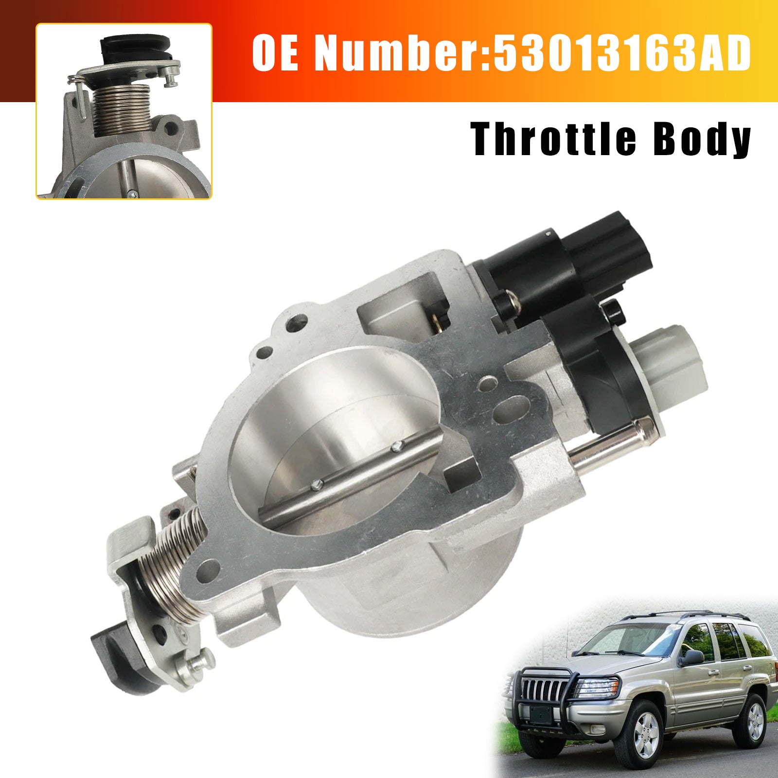 2001 pour Dodge Durango Base 4.7L V8-ensemble de corps de papillon de gaz 53013163AD