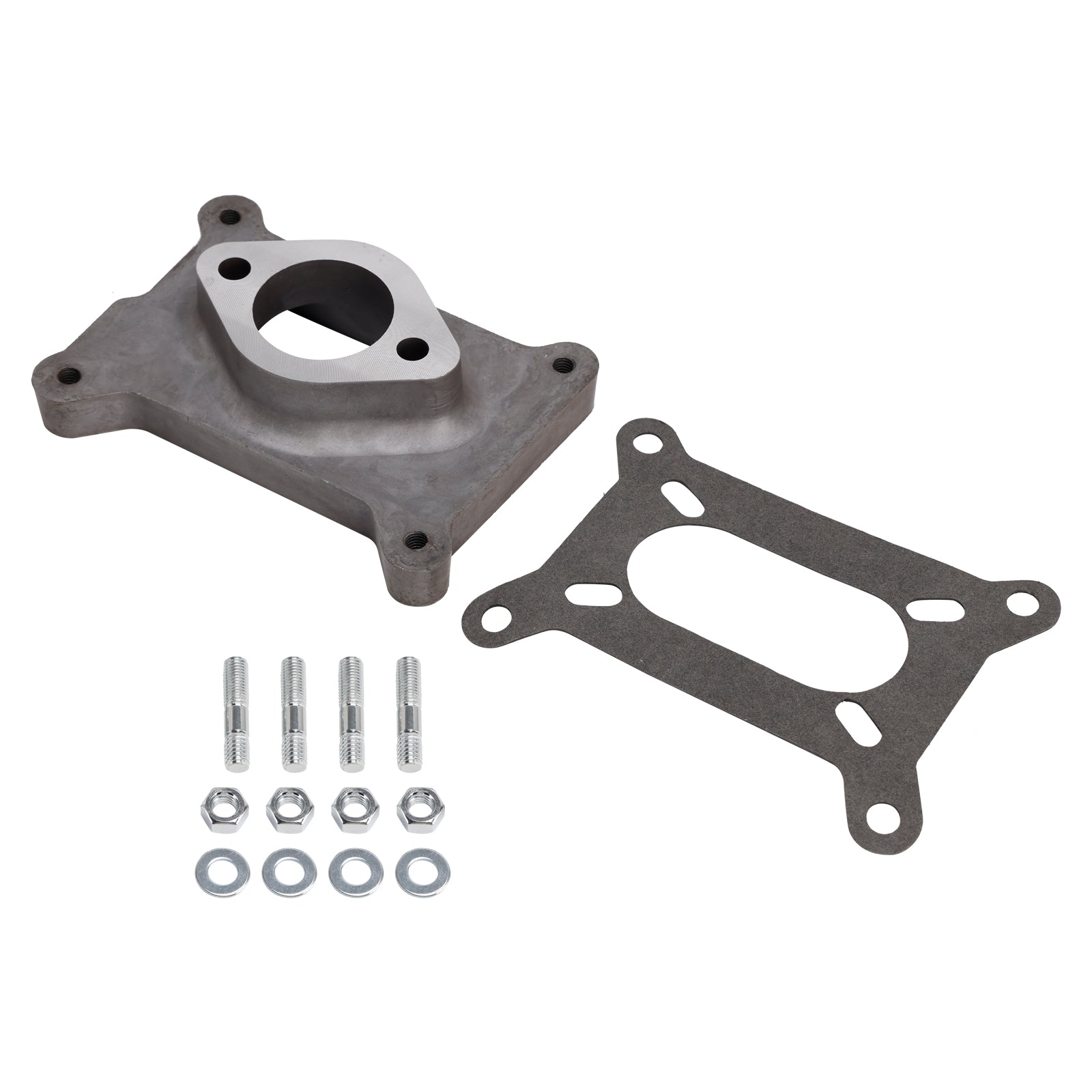 2044 One Natural Aluminum Performance Carburetor Adapter 2044