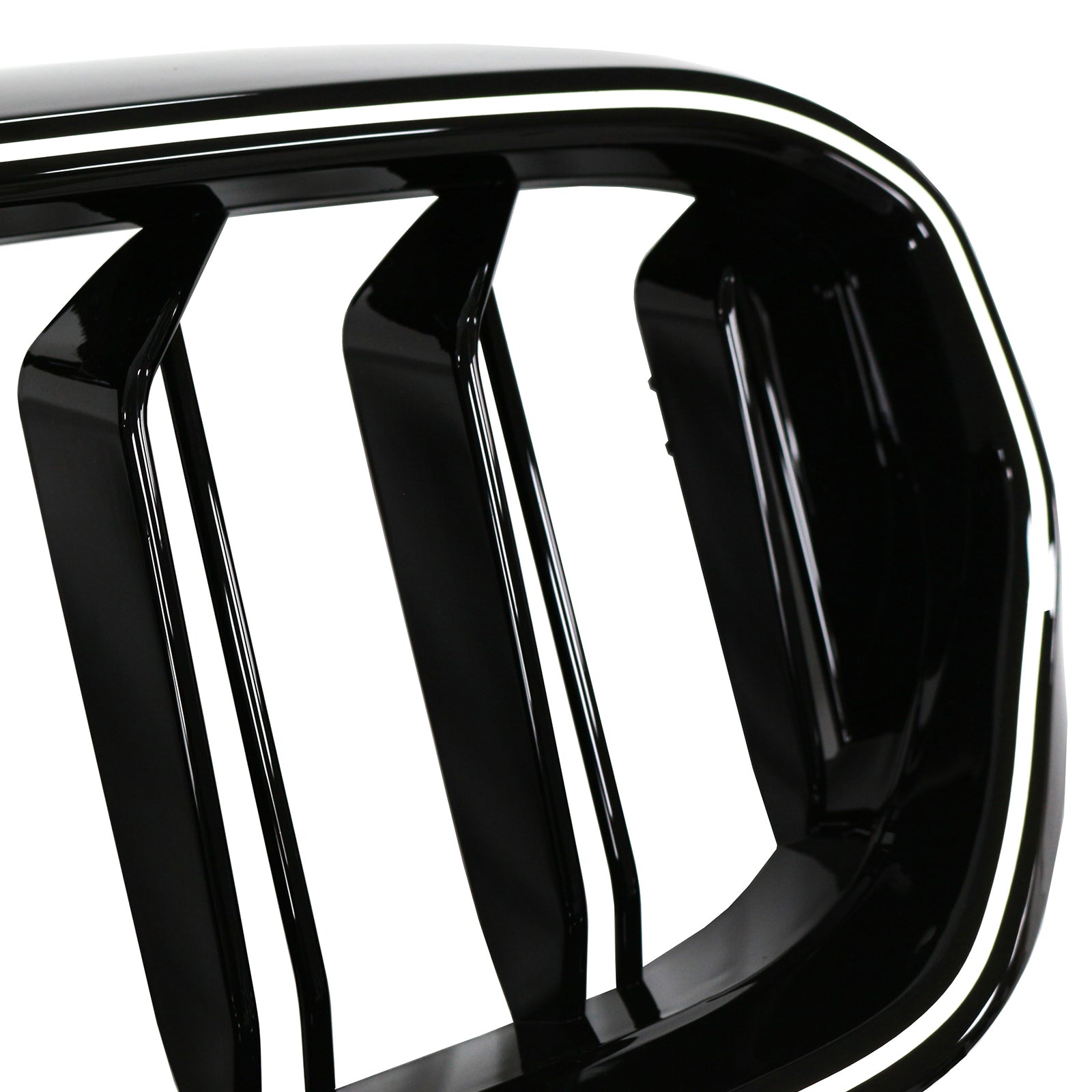 2021-2024 BMW 5 Série G30 G38 Double latte avant de la calandre Gloss Black