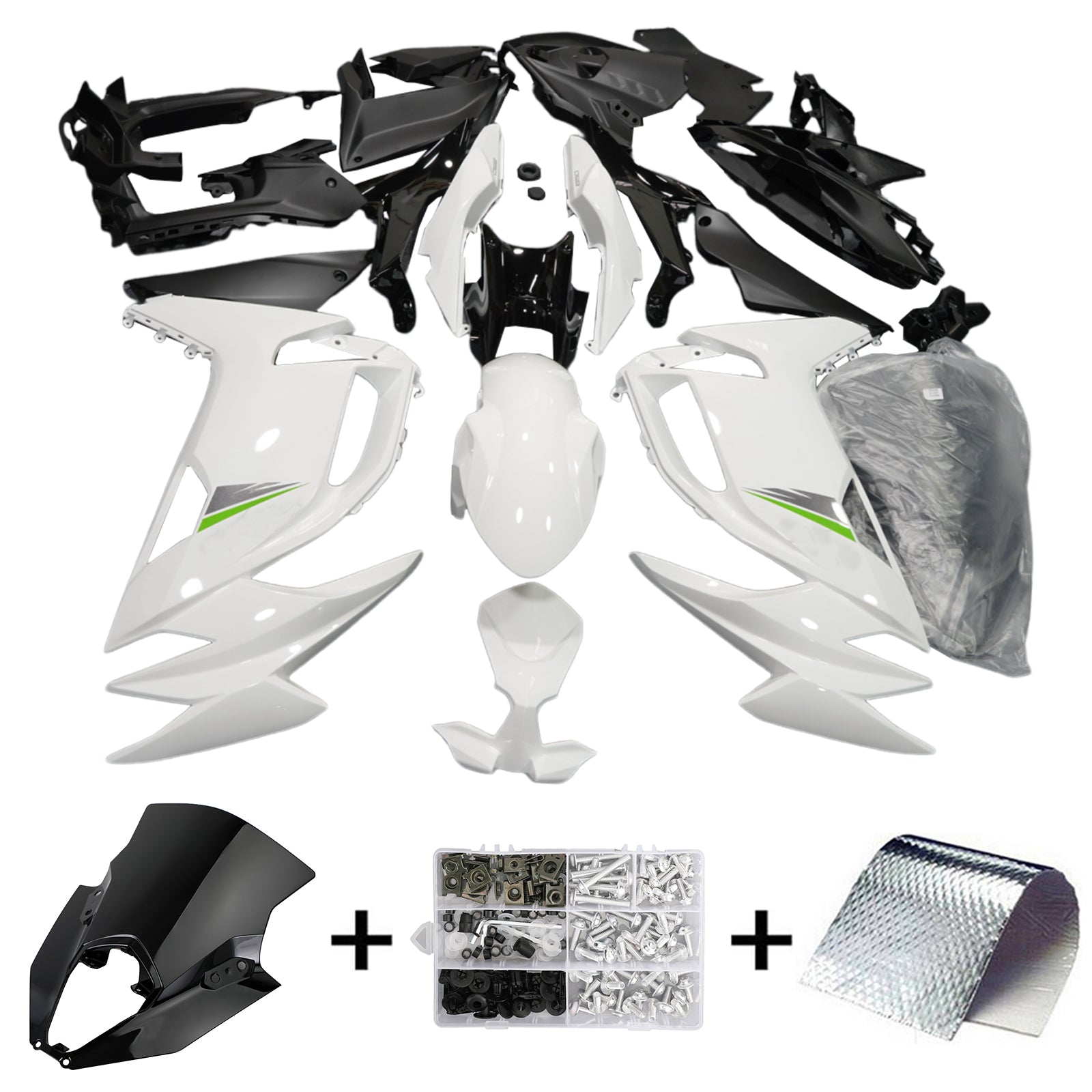 2020-2023 Kawasaki ER-6F 2020-2023 Ninja650 Kit de carénage d'injection carrosserie ABS