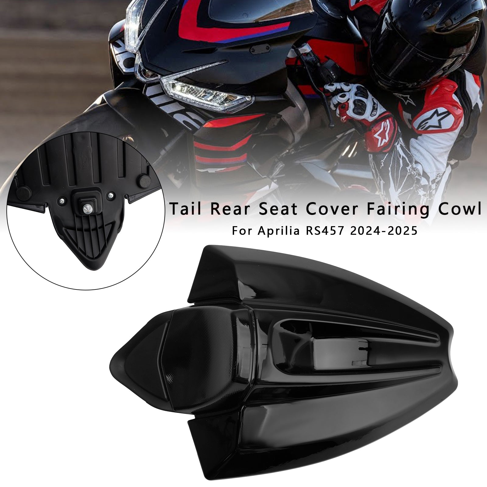 2024-2025 Aprilia Rs 457 Hale baksete deksel Fairing Cowl