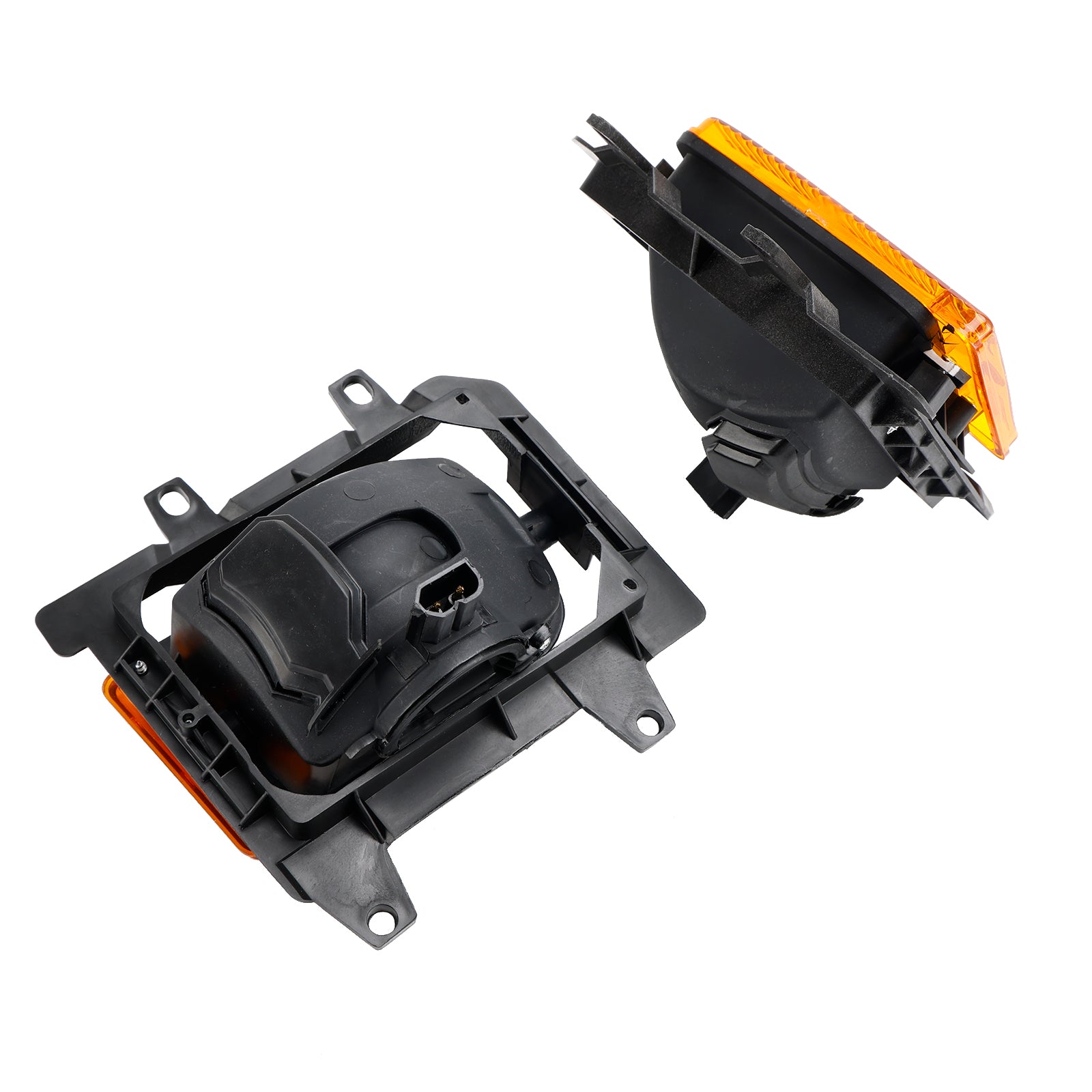 Front Bumper Fog Lights Plastic Lens Kit For 85-93 BMW E30 3-Series Sedan Generic