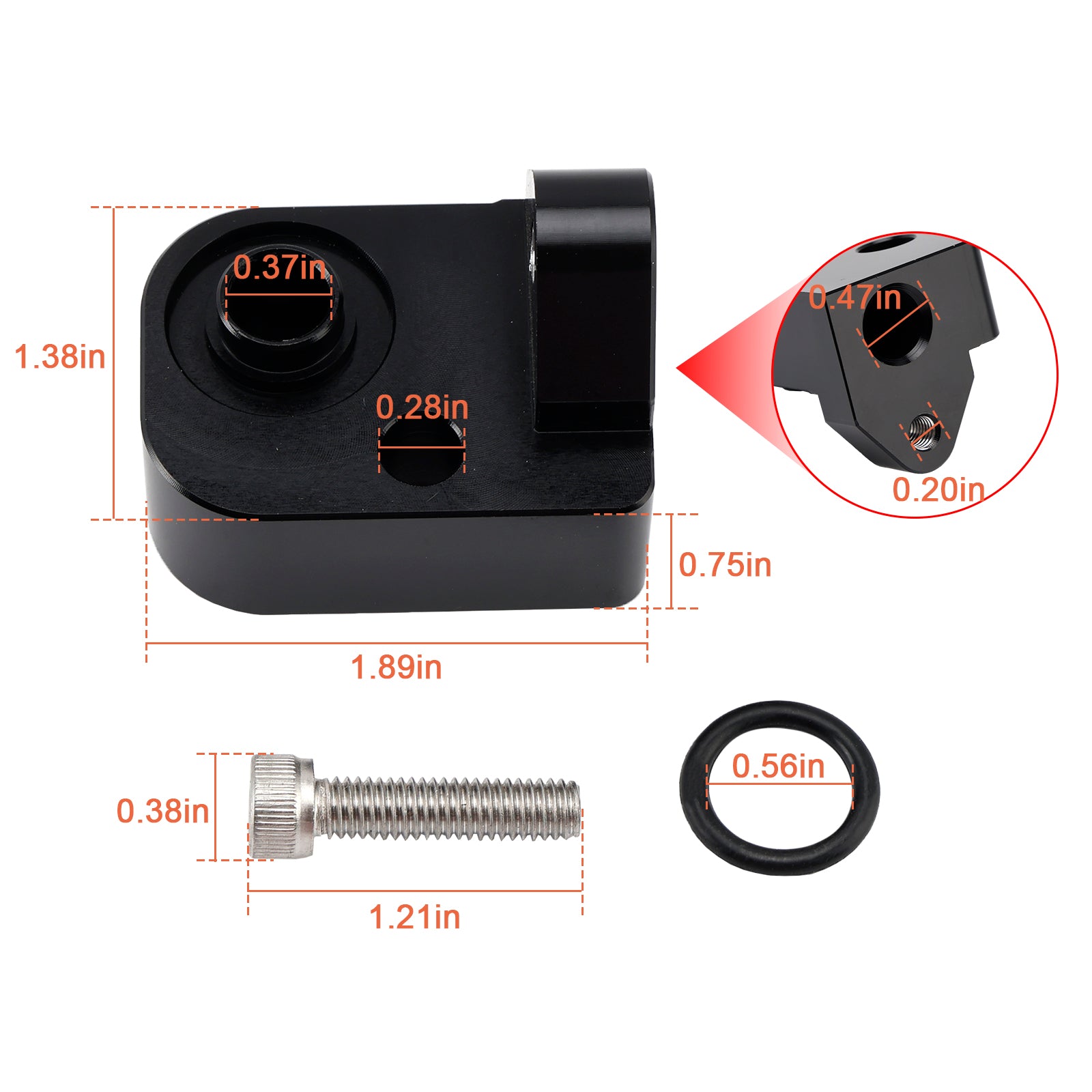 2017-2024 Chevy GM 6.6L Diesel Temperature Air Intake Sensor Spacer Kit