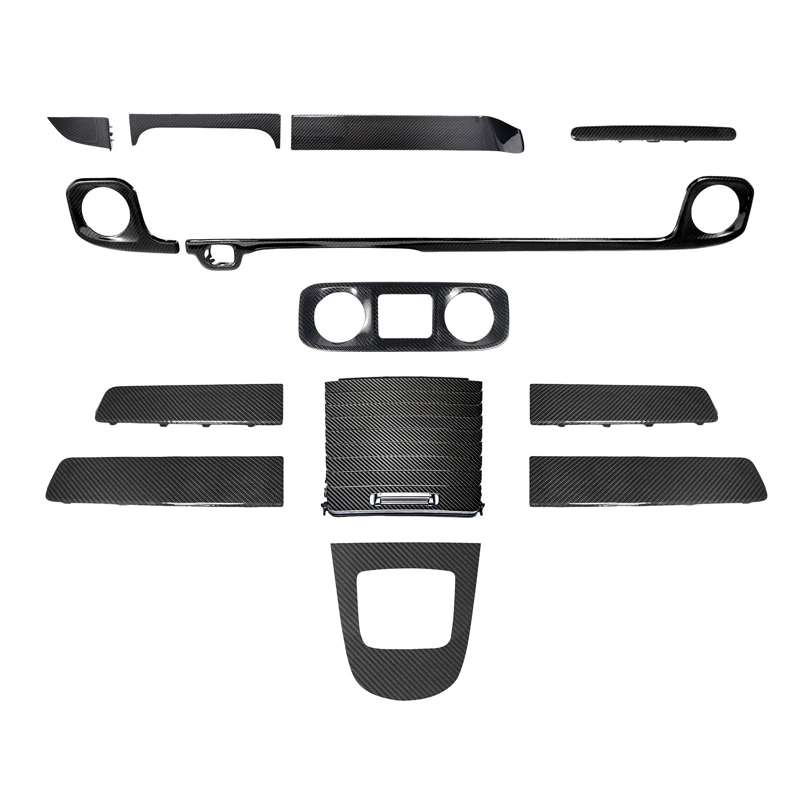 Dry Carbon Dash Interior Trim Panel Set Fit Mercedes W465 G550 G580 G63 2025+