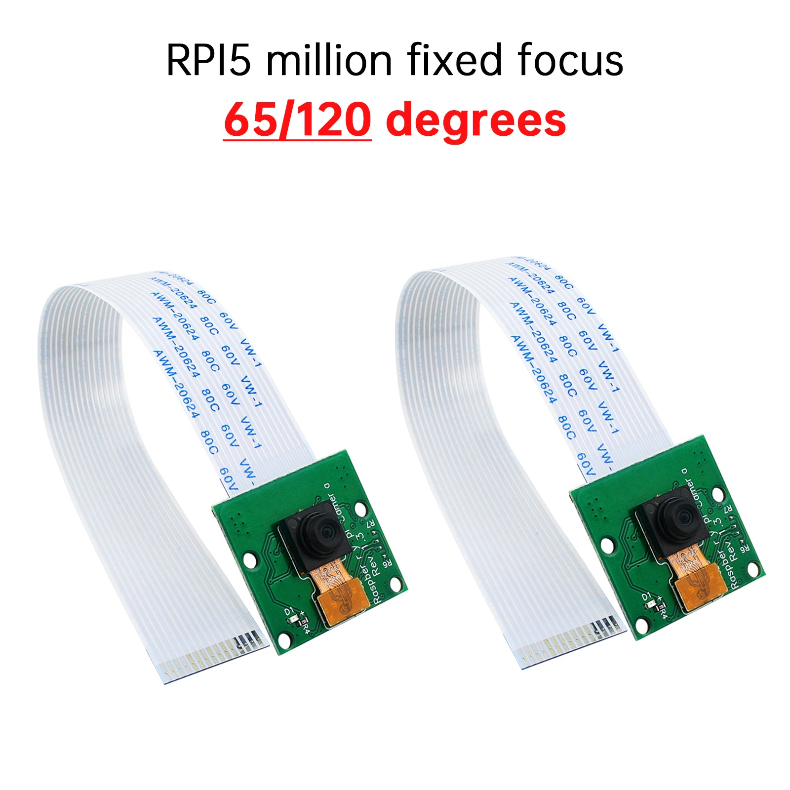 Raspberry Pi 4B Camera 5 Miljoen OV5647 HD Cameramodule Vaste Focus/Autofocus