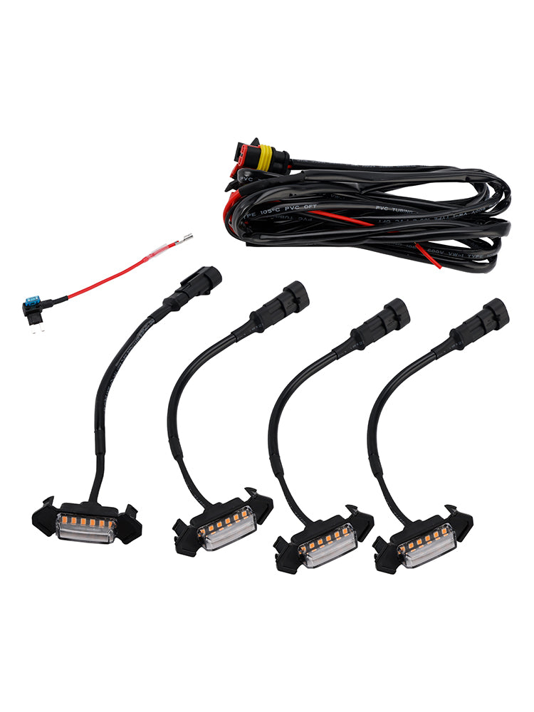 2016-2023 Toyota Tacoma LED-lichtset met heldere lens, oranje licht voorgrille