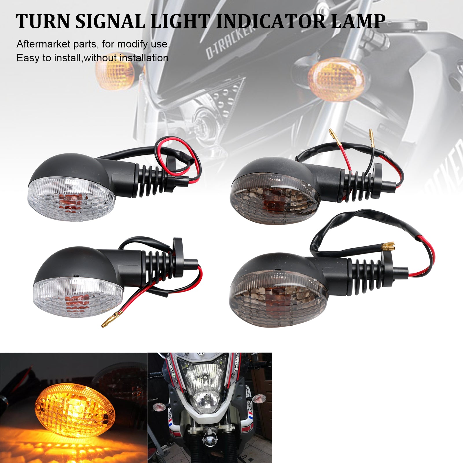 Turn Signal Light Indicator Lamp For KAWASAKI NINJA250R KLX 125 150 250 300