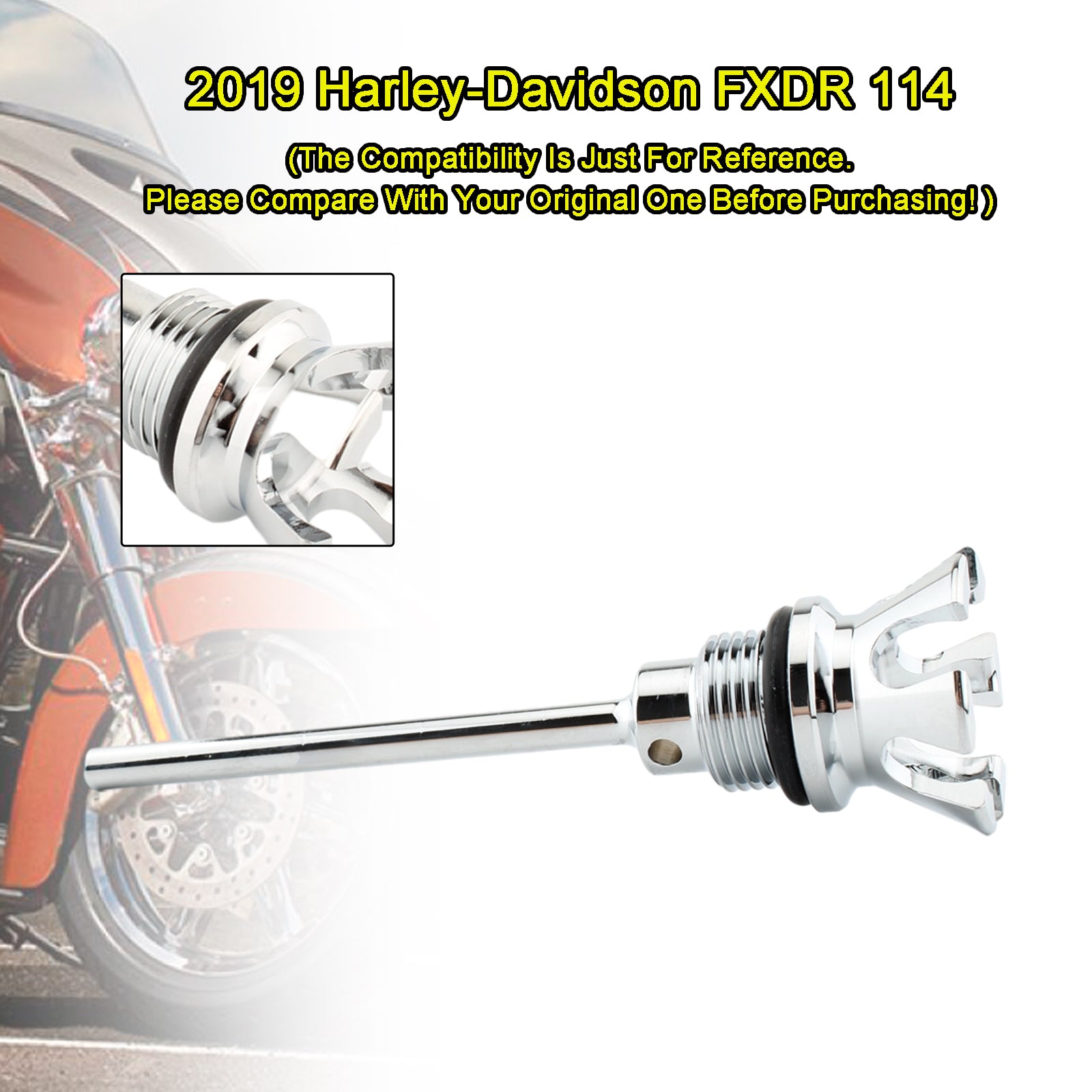 Oliepeilstok Tankdop Plug Geschikt voor Softail Road Glide Street Bob 1105-0022