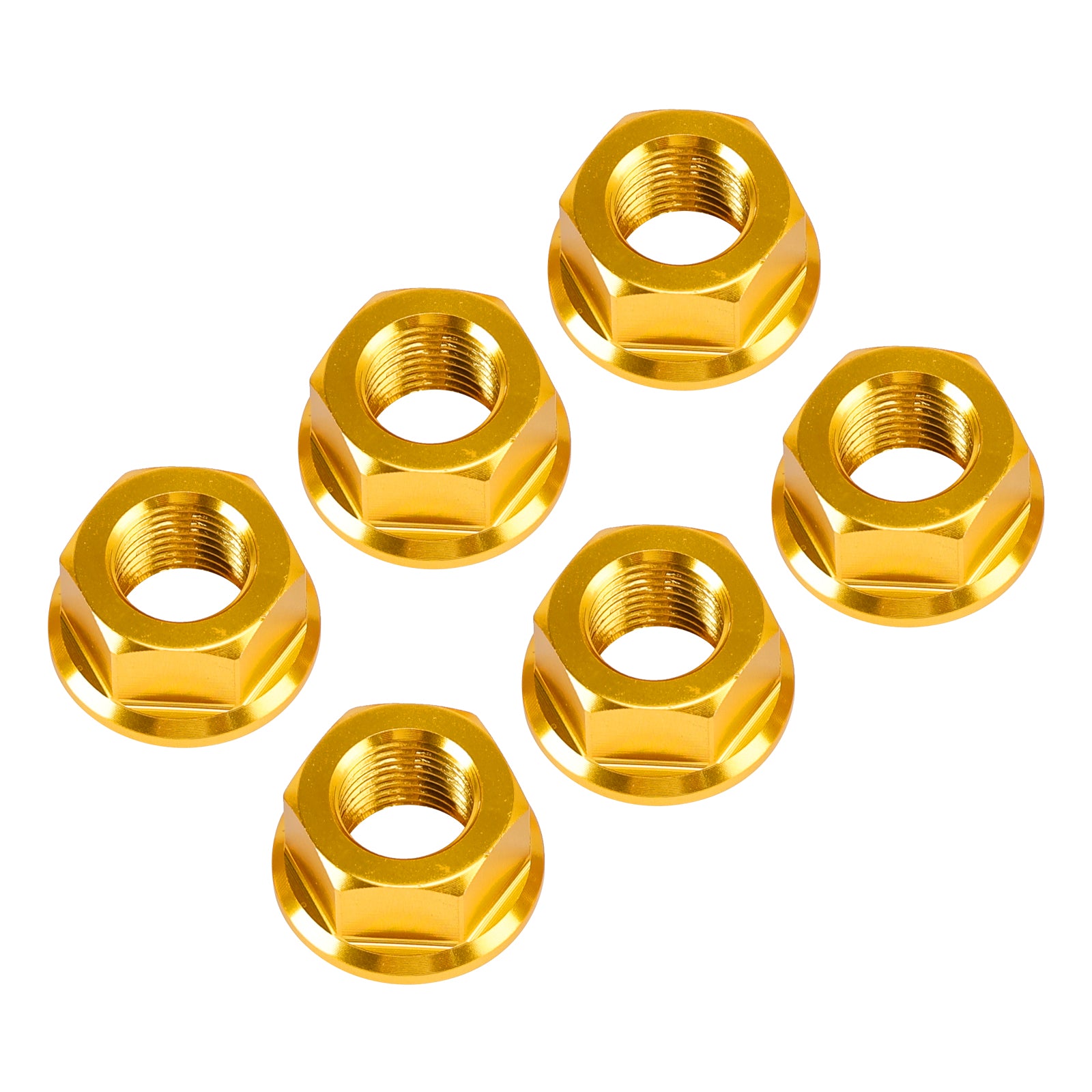 6x achtertandwielmoeren M10 x 1 mm voor Ducati Panigale V2 V4 V4S 1199 1299 12-24