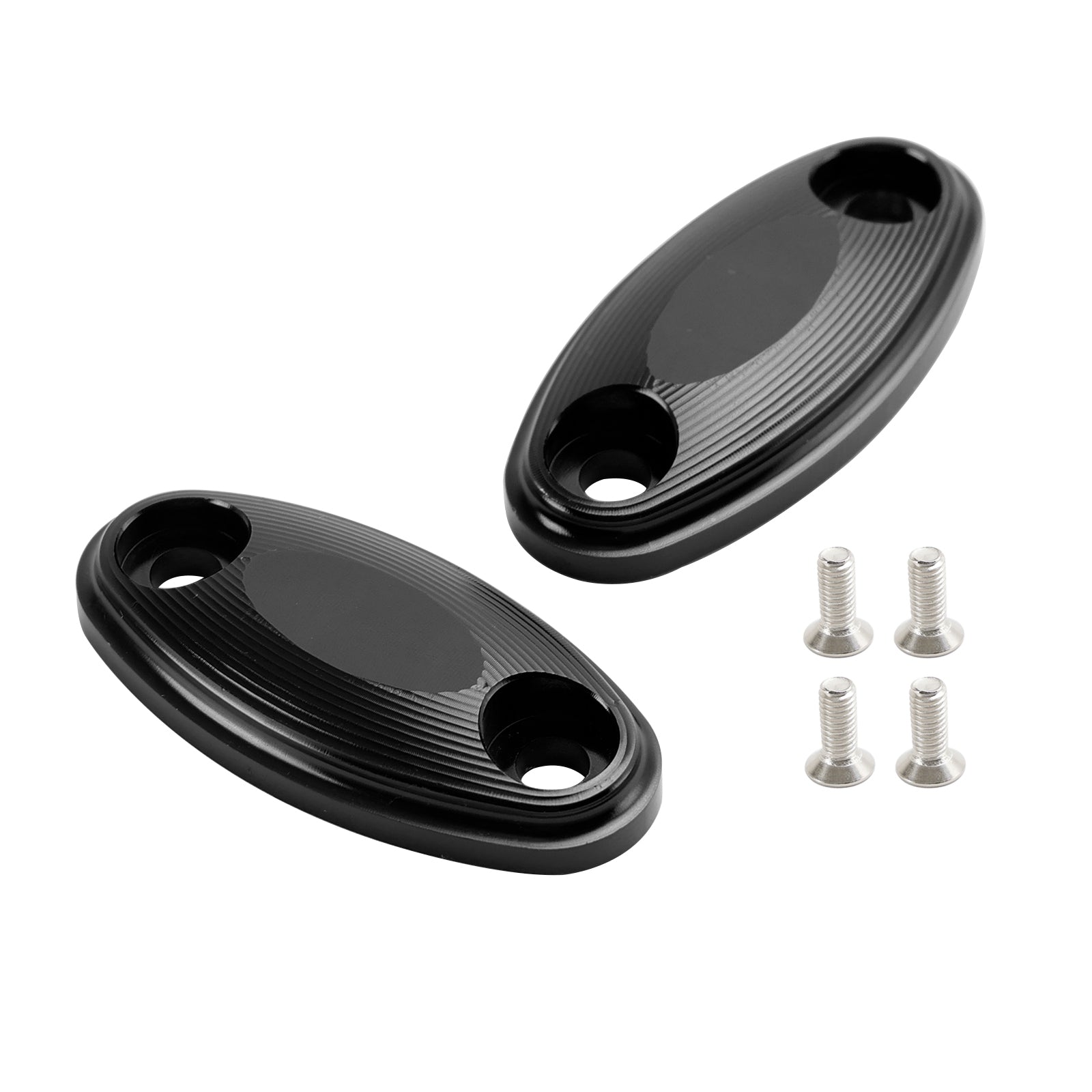 ALUMINUM MIRROR BLOCK OFF PLATES HOLE CAPS FOR HONDA CBR 650 F R 2014-2019