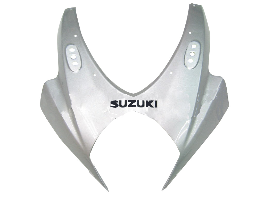 2007-2008 Suzuki GSXR 1000 Silver & Red GSXR Racing Fairings Generic