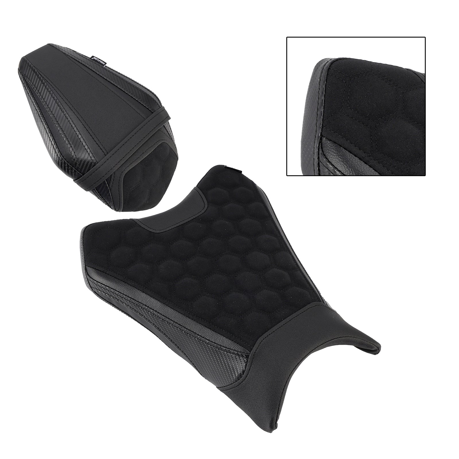 Front&Rear Raider Passenger Cushion Kit Black1 For Bmw R1300Gs R 1300 Gs 24-25