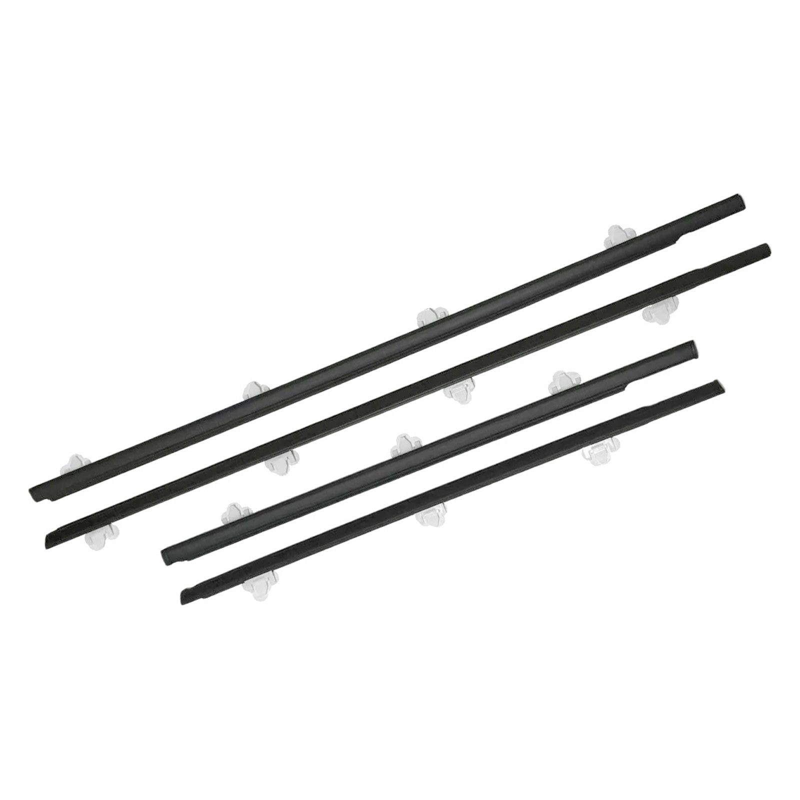 4PCS Window Sweep Weatherstrips For Nissan Sunny B13 1991-1994