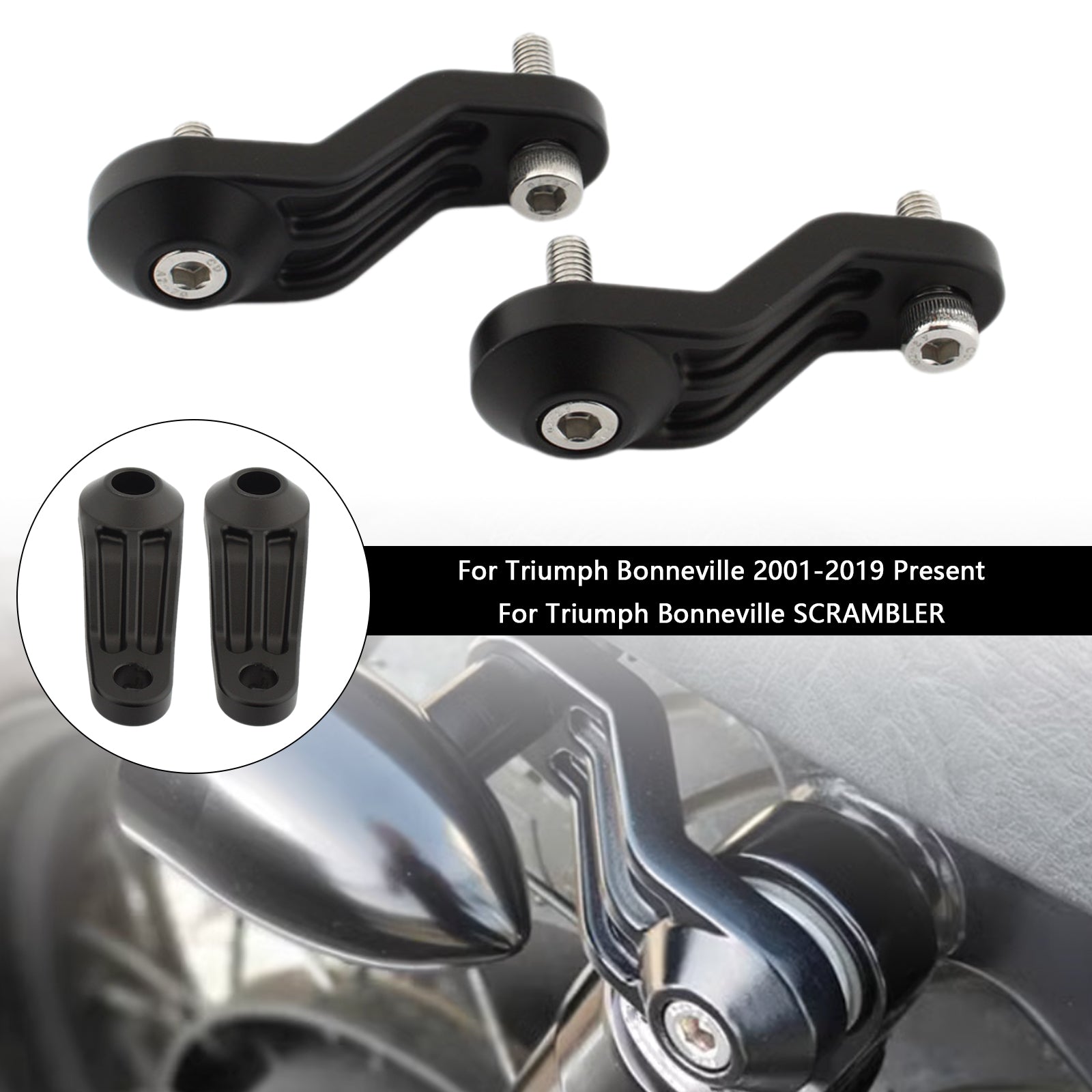 Suporte de suporte de sinal de giro traseiro para Bonneville SE T100 T120